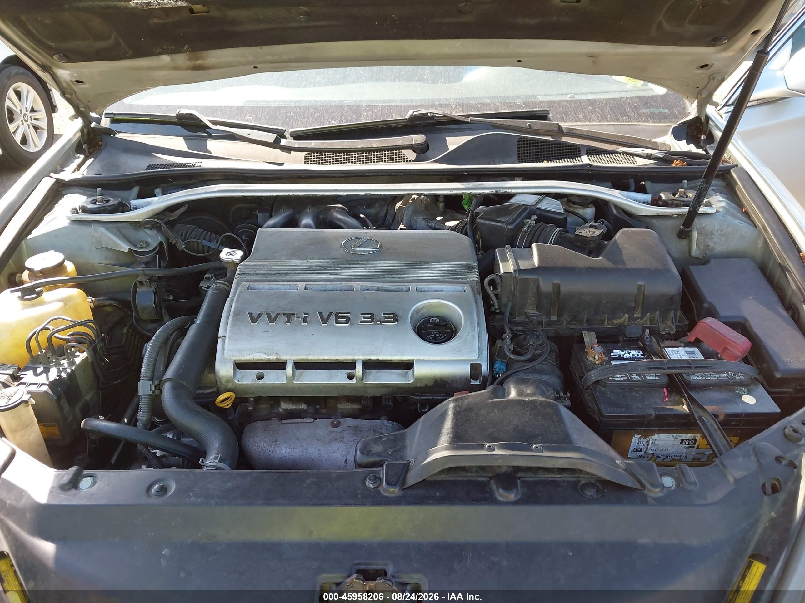 2004 Lexus Es 330 Silver vin: JTHBA30G440001824