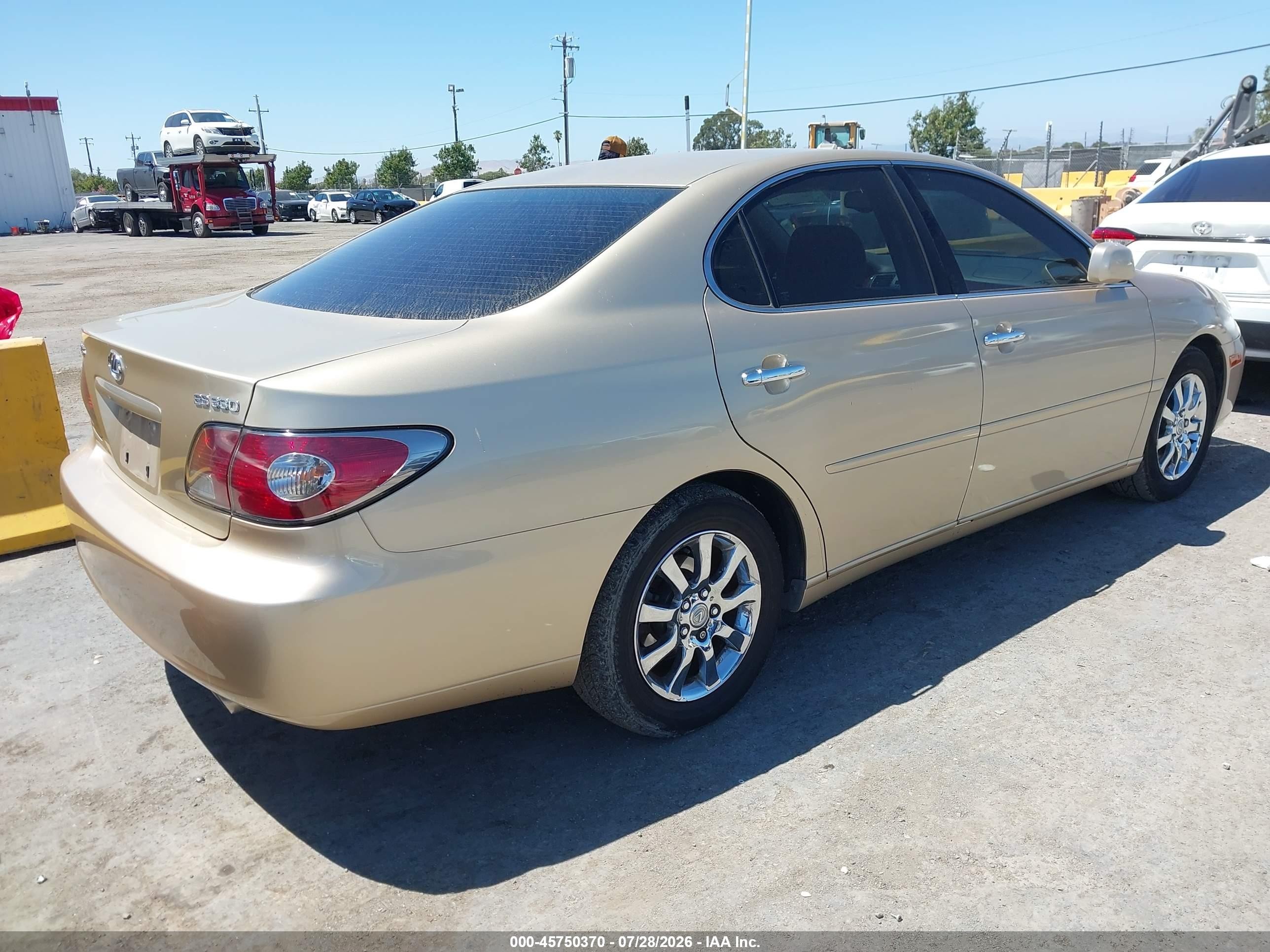 2004 Lexus Es 330   Gold vin: JTHBA30G440008501