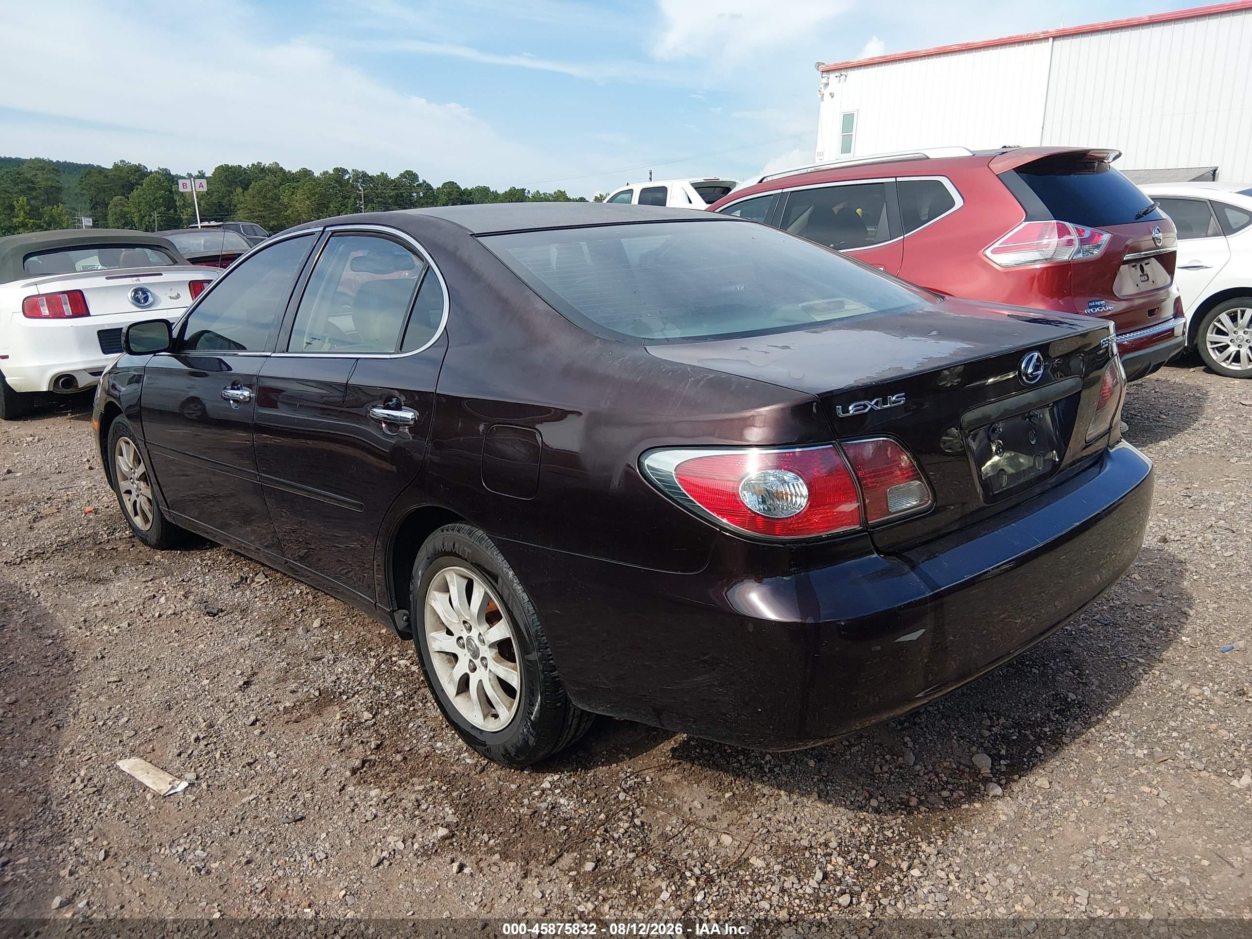 2004 Lexus Es 330   Burgundy vin: JTHBA30G445007268