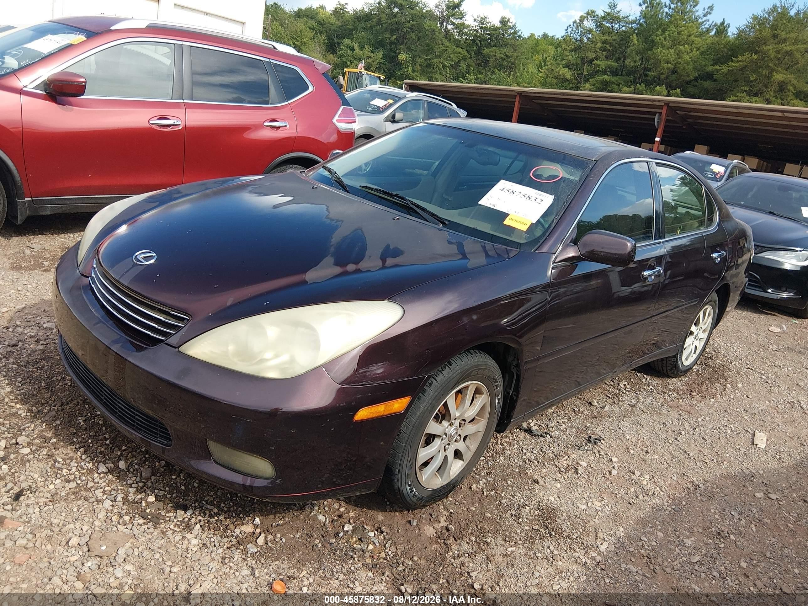 2004 Lexus Es 330   Burgundy vin: JTHBA30G445007268