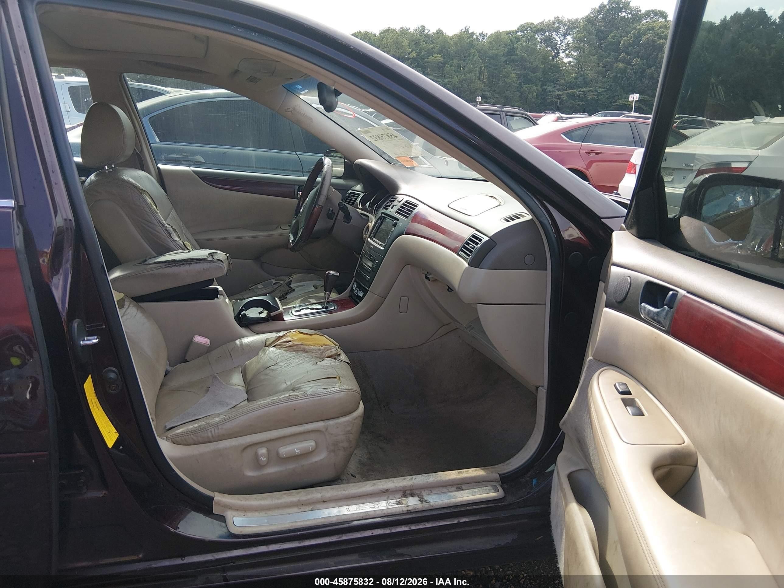 2004 Lexus Es 330   Burgundy vin: JTHBA30G445007268