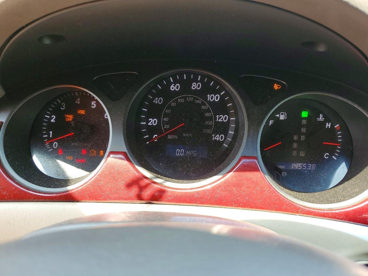 2004 Lexus Es 330 Maroon vin: JTHBA30G445035779