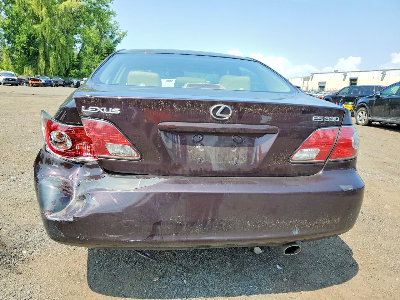 2004 Lexus Es 330 Maroon vin: JTHBA30G445035779