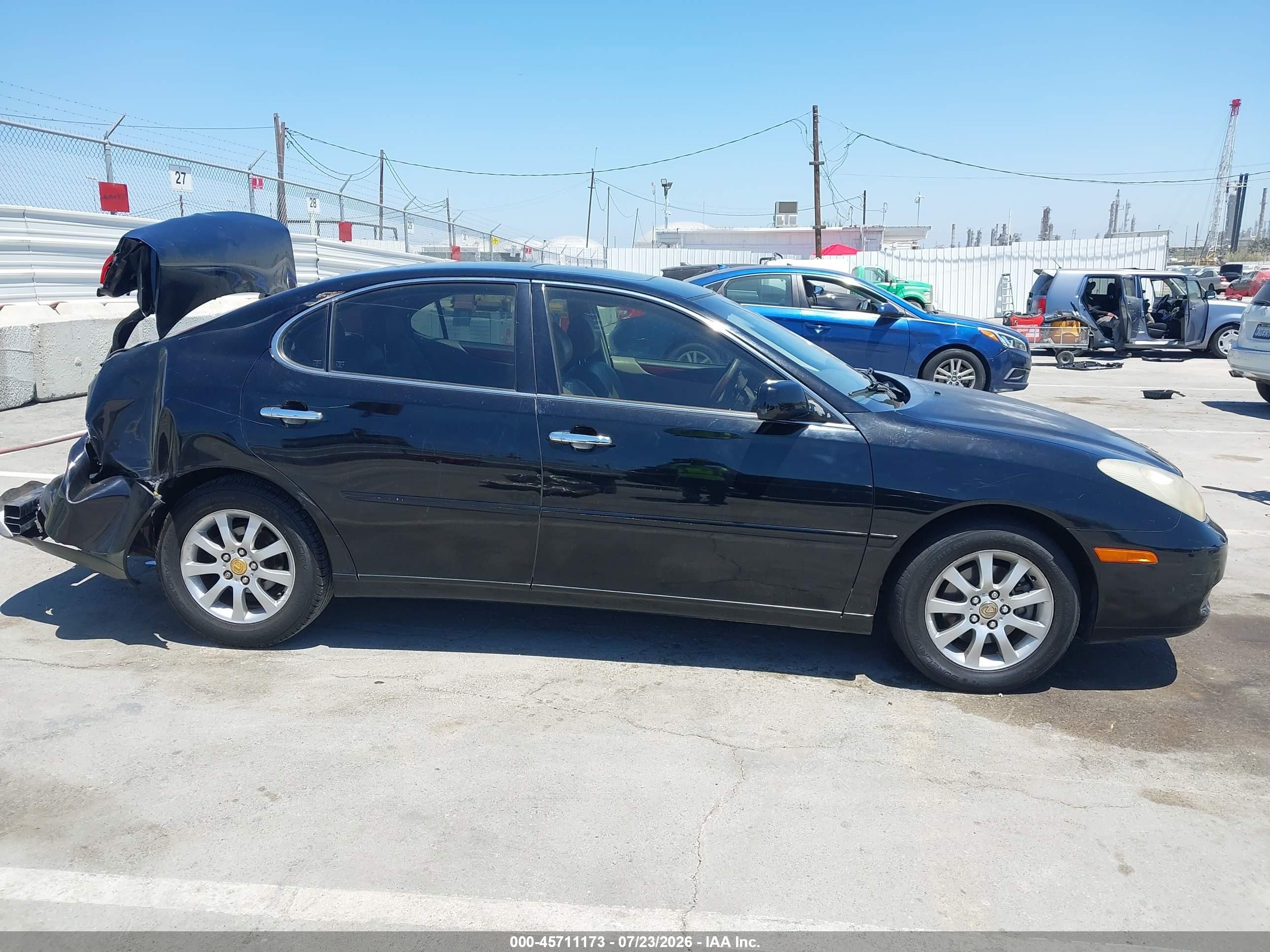 2004 Lexus Es 330 Black vin: JTHBA30G445048676