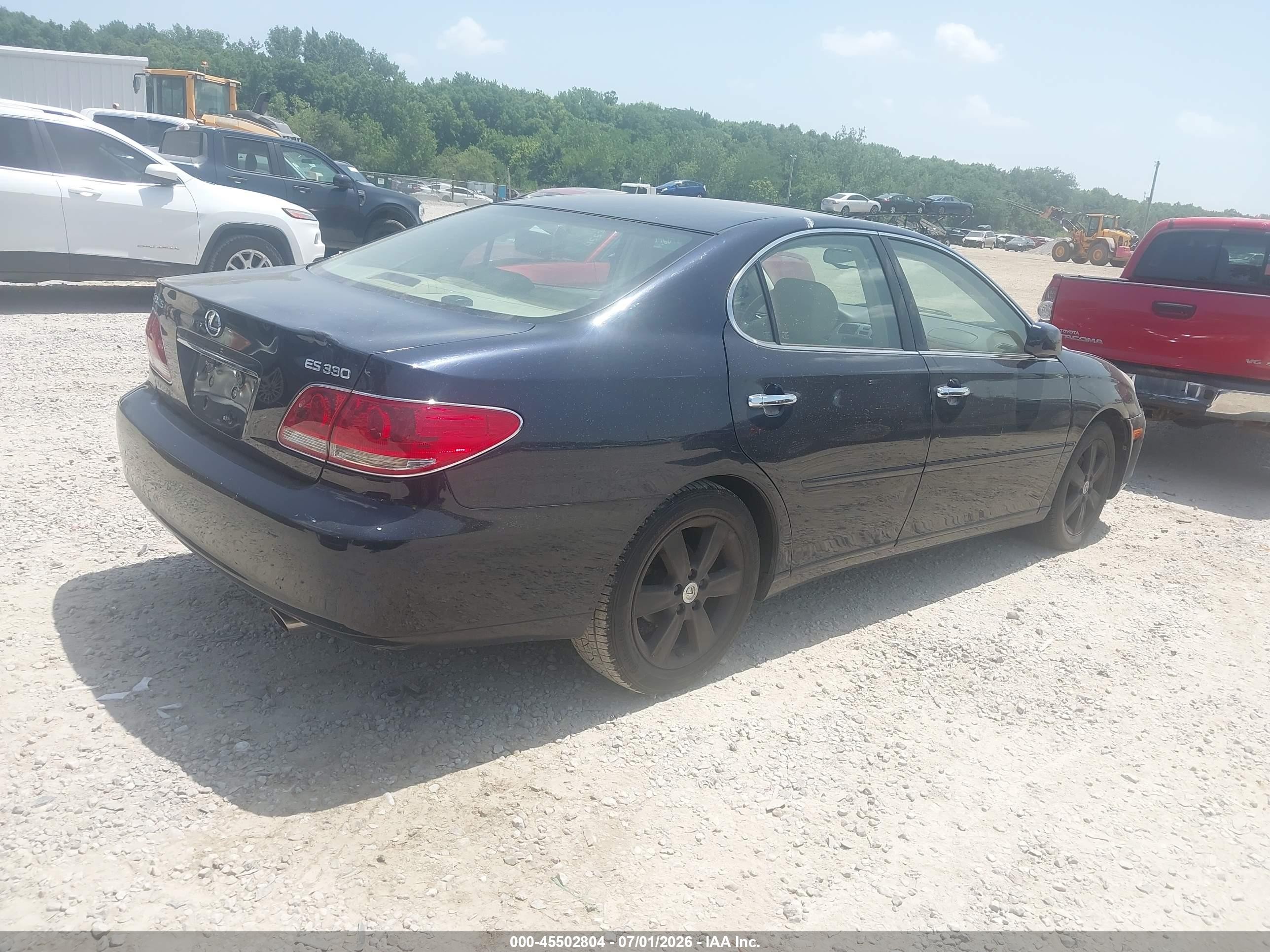 2005 Lexus Es 330   Blue vin: JTHBA30G455065379