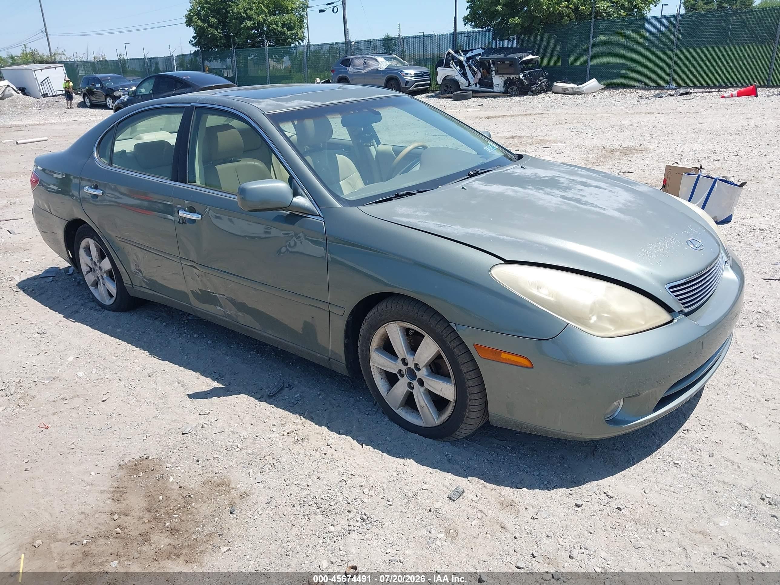 2005 Lexus Es 330 Green vin: JTHBA30G455065625