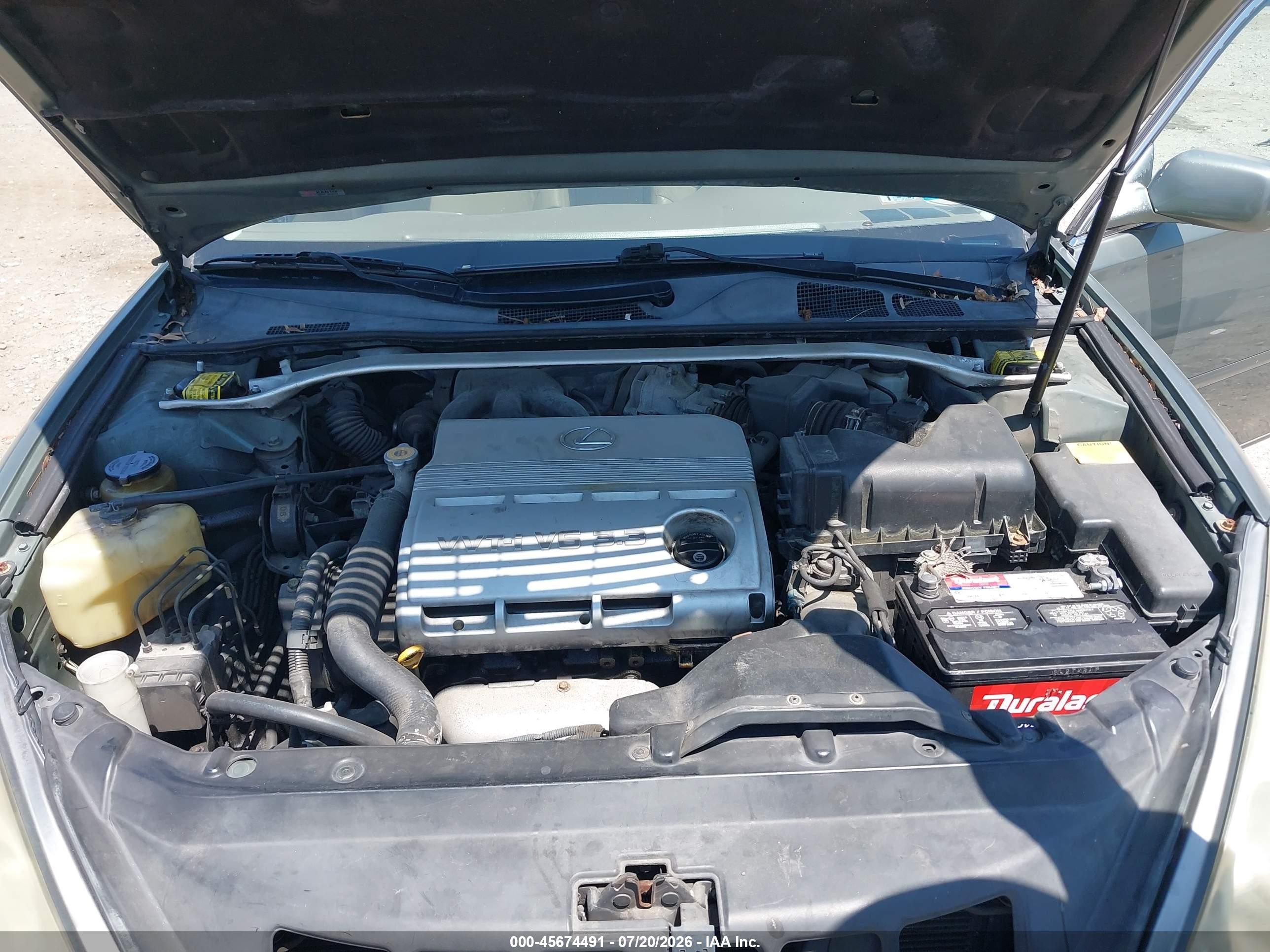 2005 Lexus Es 330 Green vin: JTHBA30G455065625