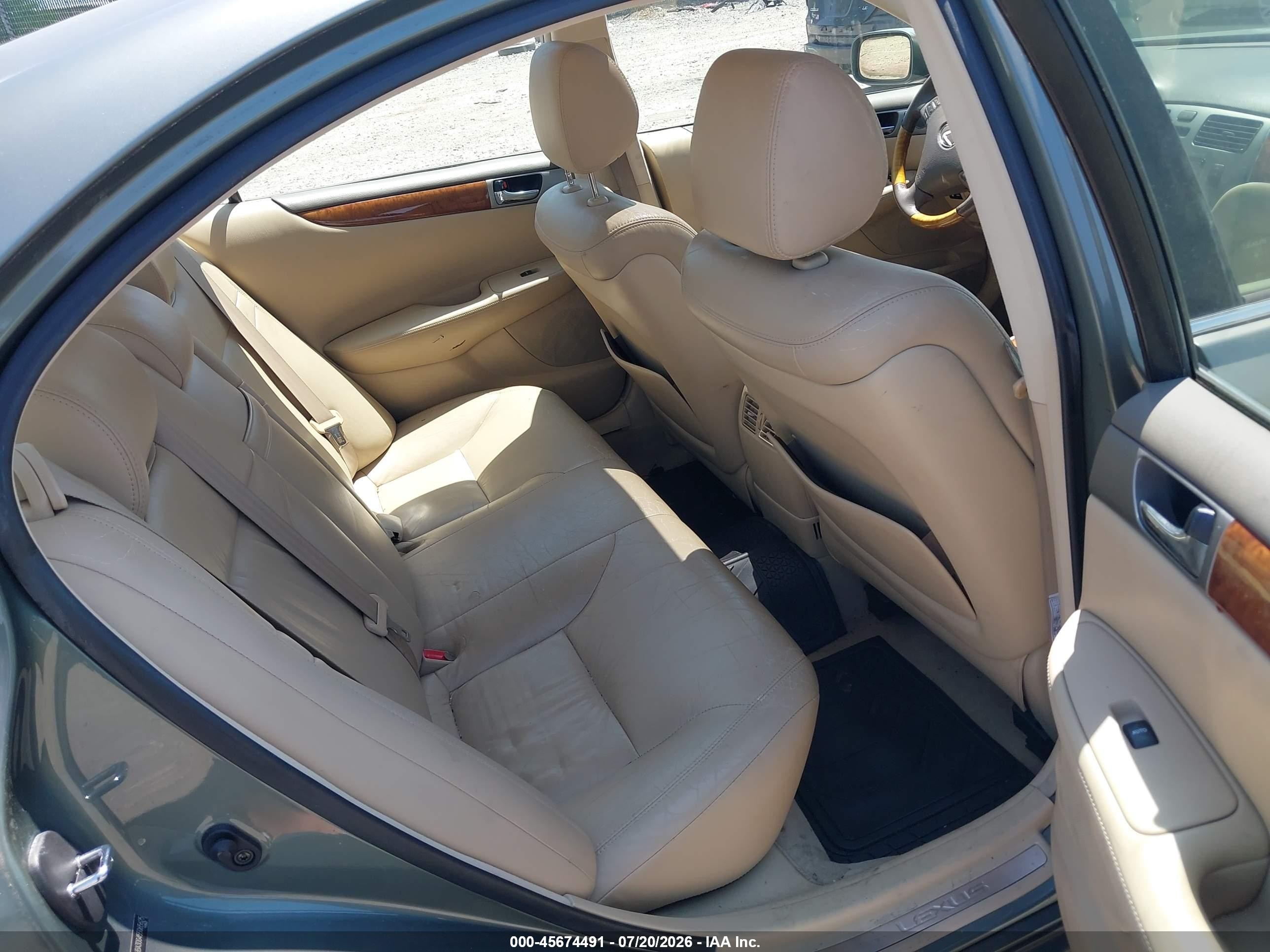 2005 Lexus Es 330 Green vin: JTHBA30G455065625