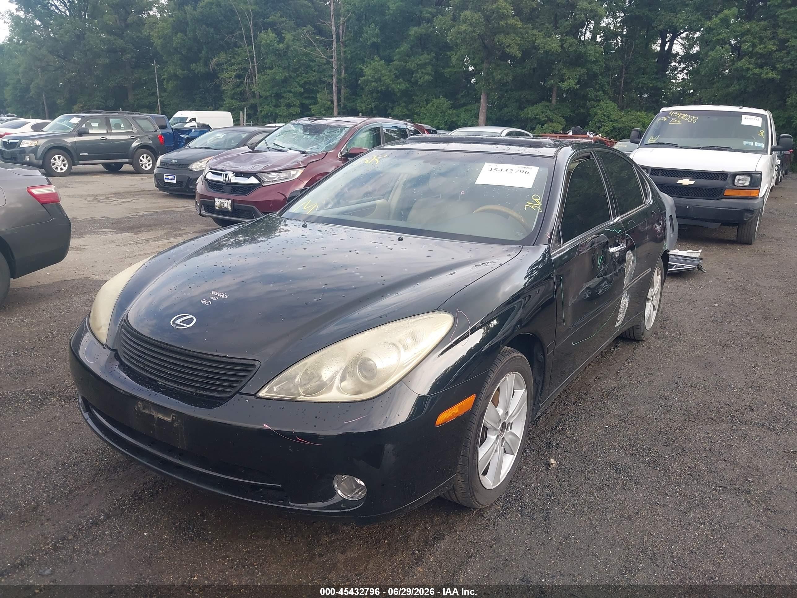 2005 Lexus Es 330   Black vin: JTHBA30G455073501
