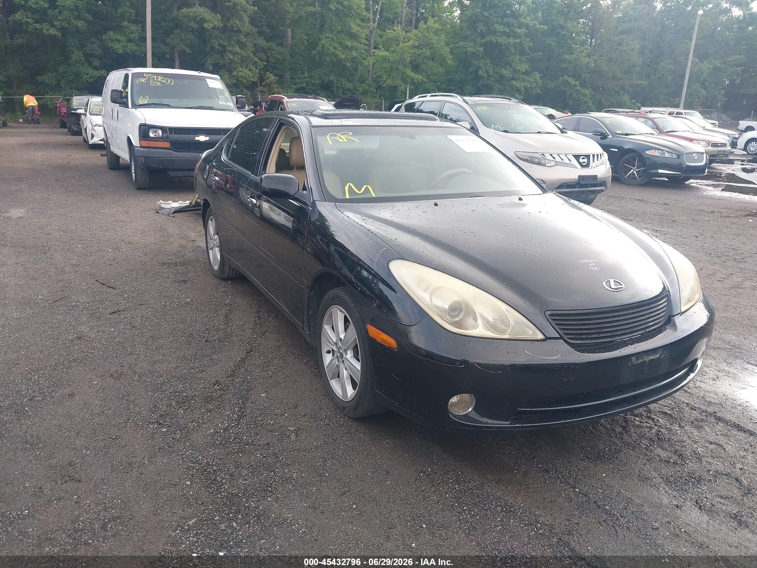 2005 Lexus Es 330   Черный vin: JTHBA30G455073501