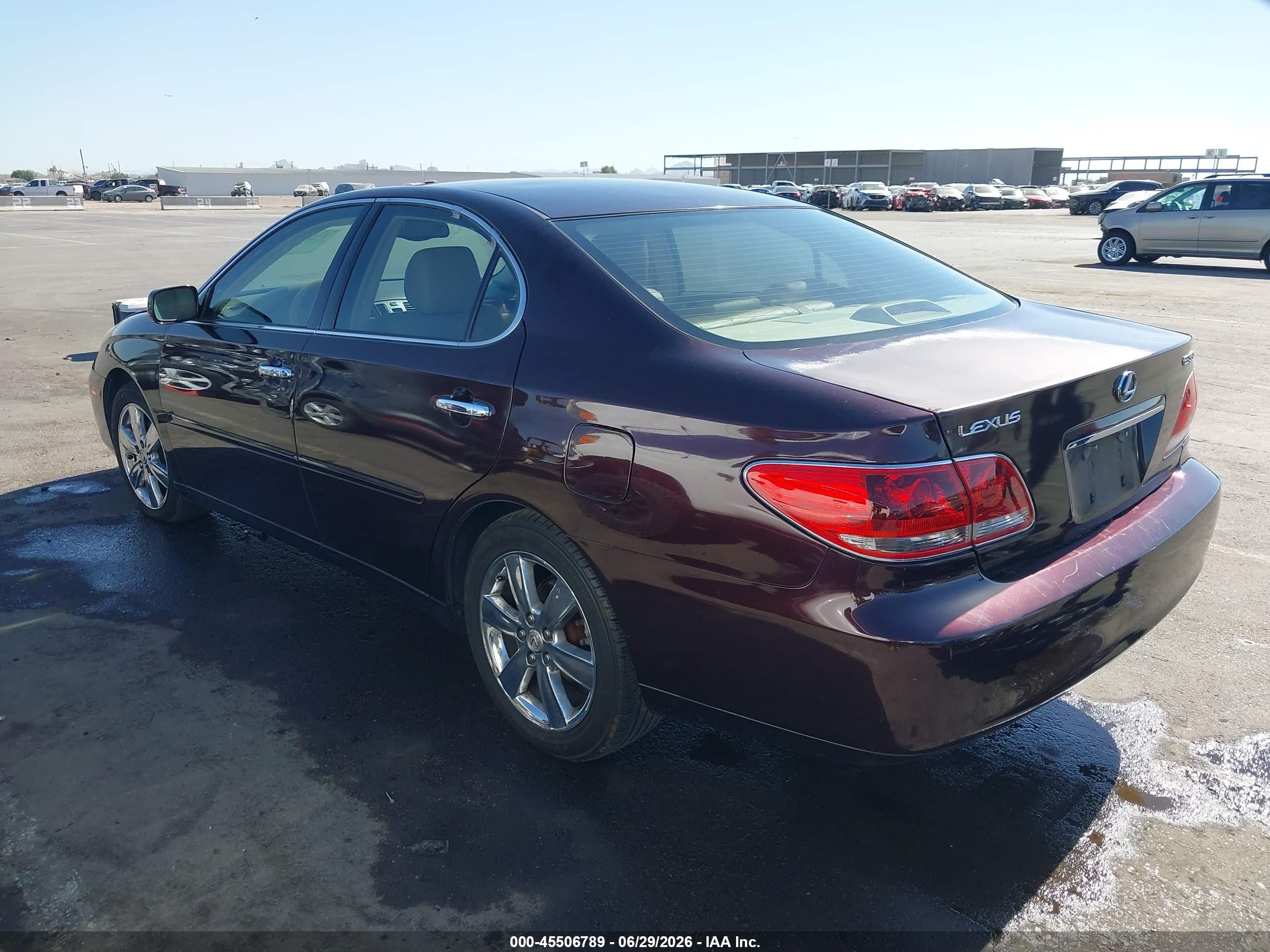 2005 Lexus Es 330 Maroon vin: JTHBA30G455076642