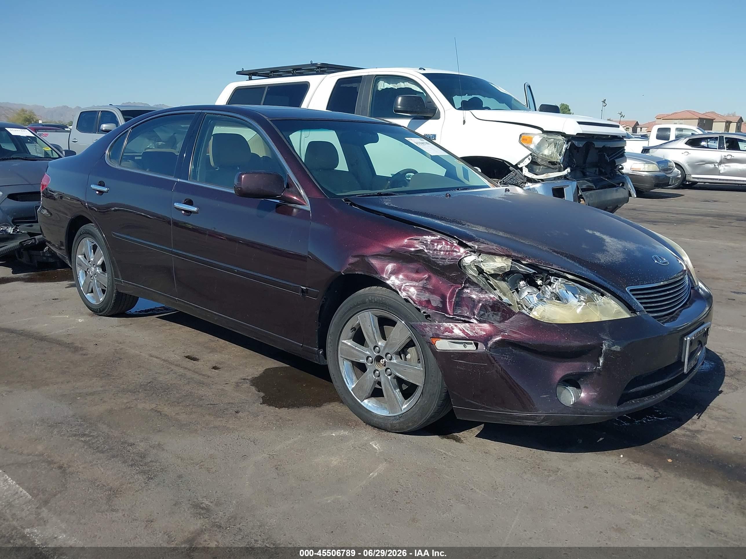 2005 Lexus Es 330 Maroon vin: JTHBA30G455076642
