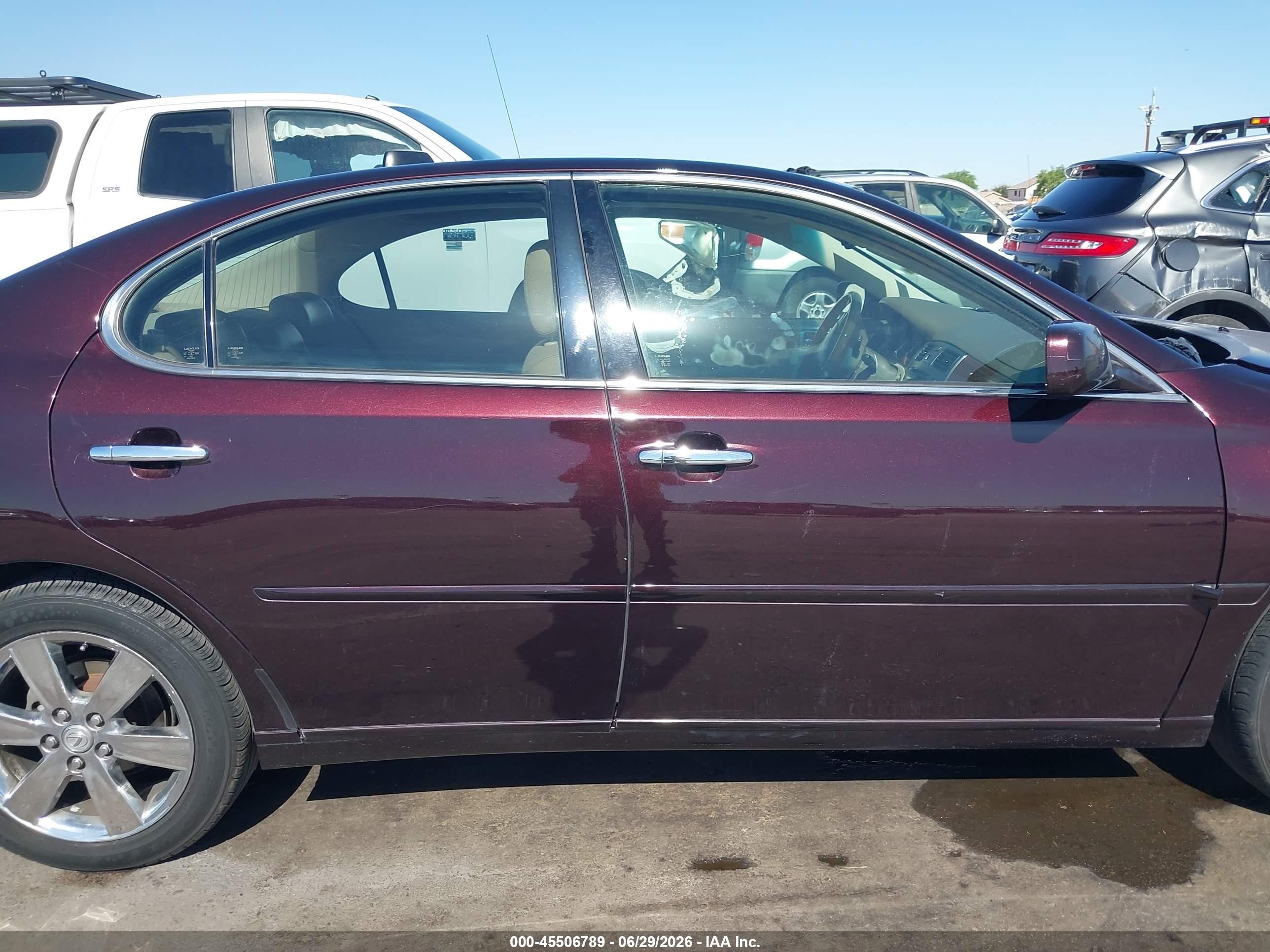 2005 Lexus Es 330 Maroon vin: JTHBA30G455076642
