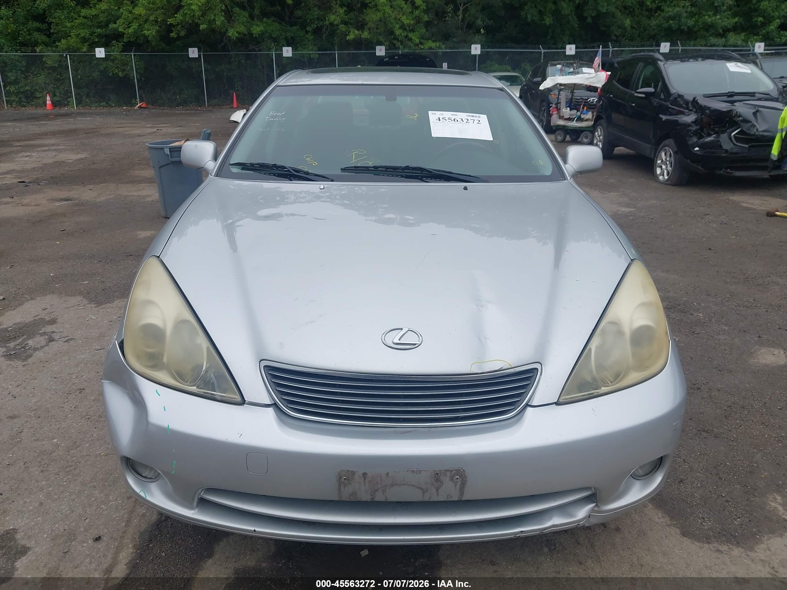 2005 Lexus Es 330 Silver vin: JTHBA30G455089892