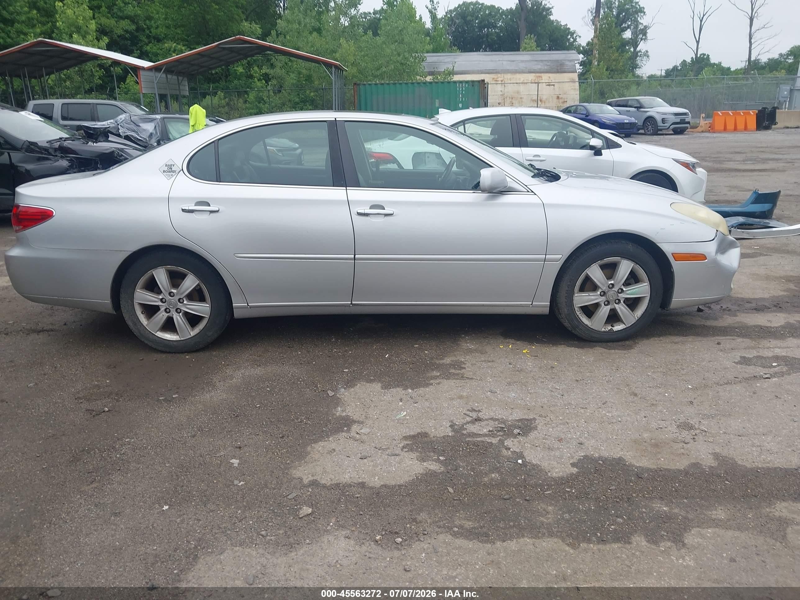 2005 Lexus Es 330 Silver vin: JTHBA30G455089892