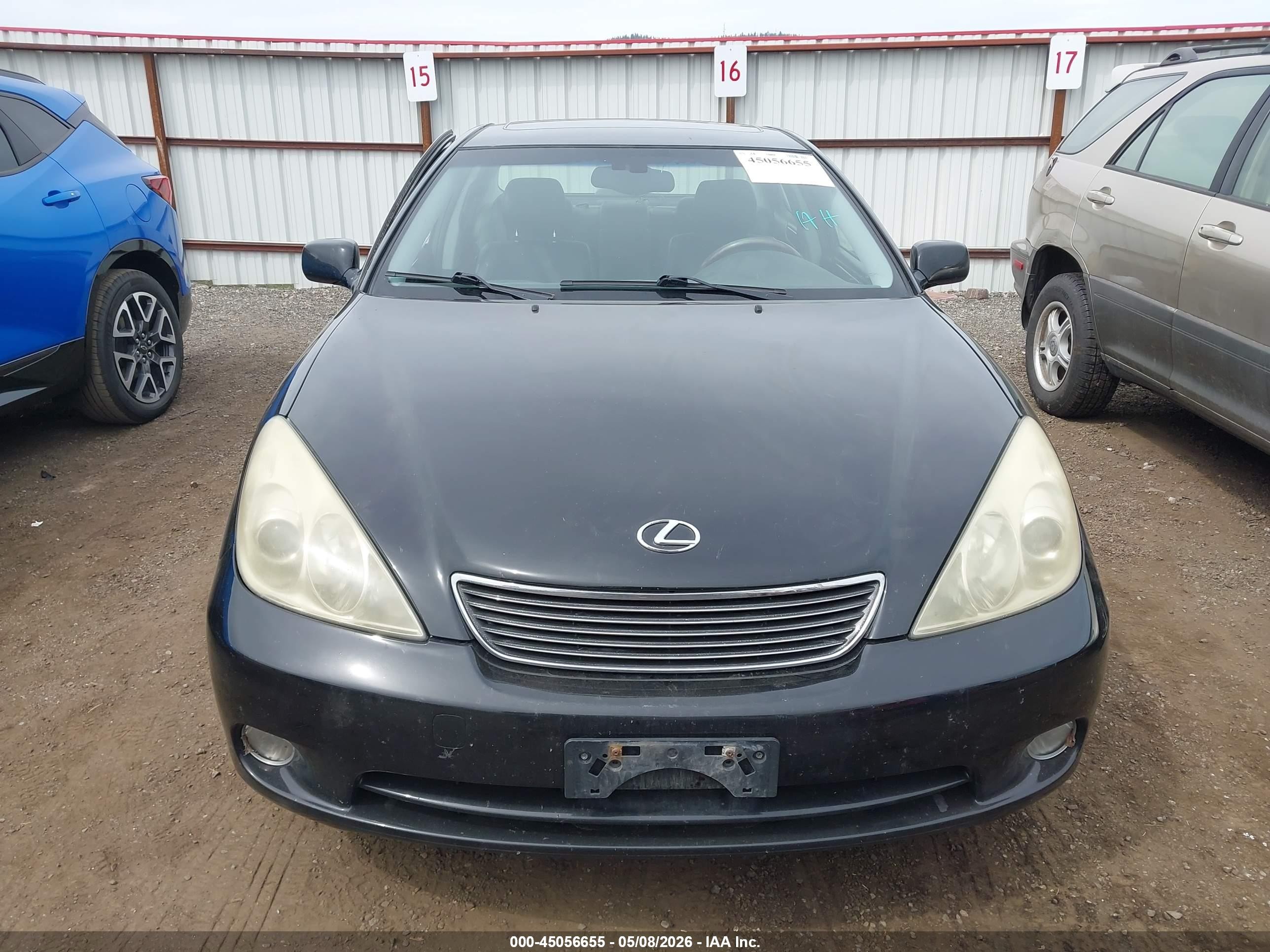 2005 Lexus Es 330   Black vin: JTHBA30G455110918