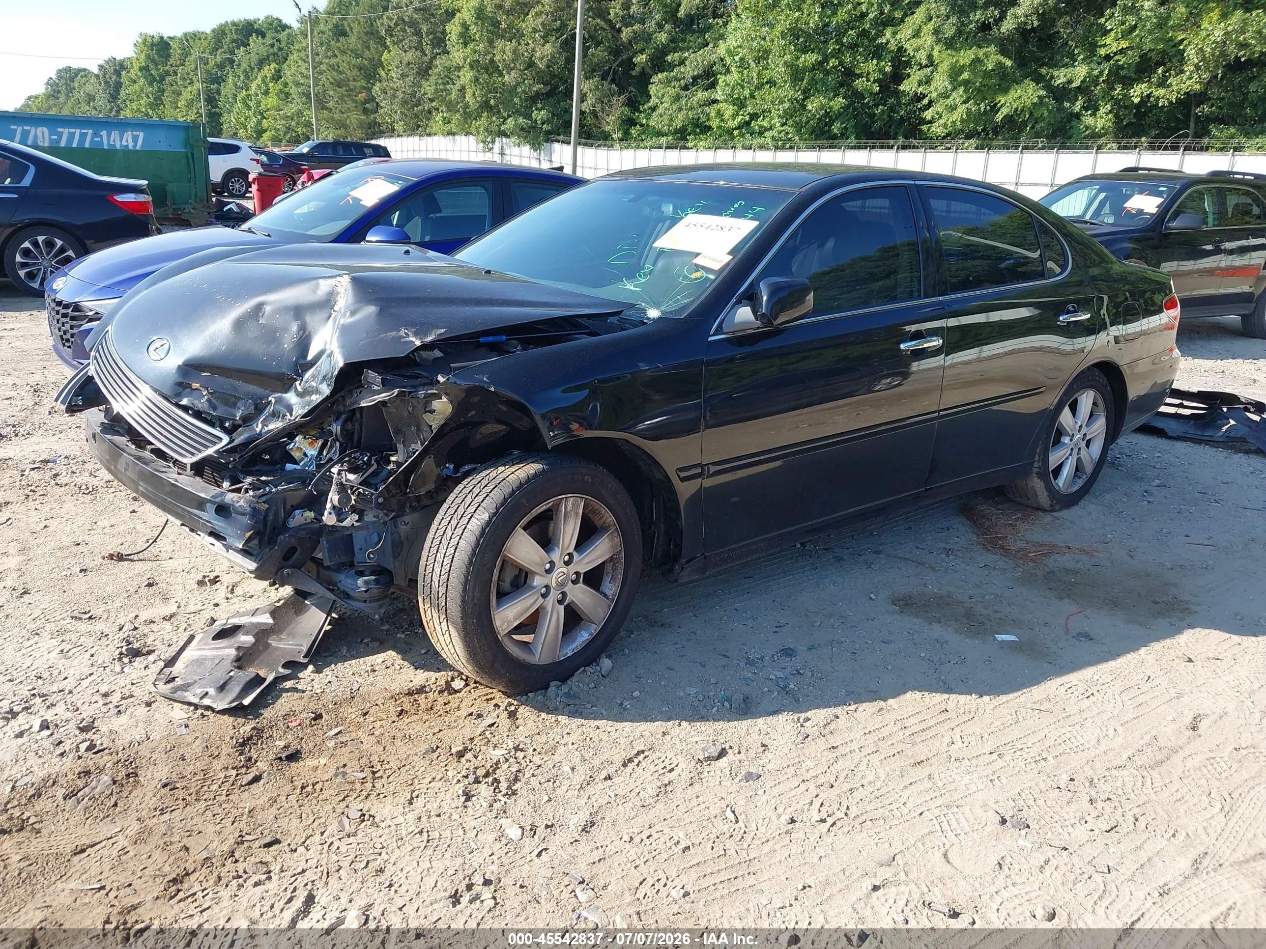 2005 Lexus Es 330   Black vin: JTHBA30G455116444