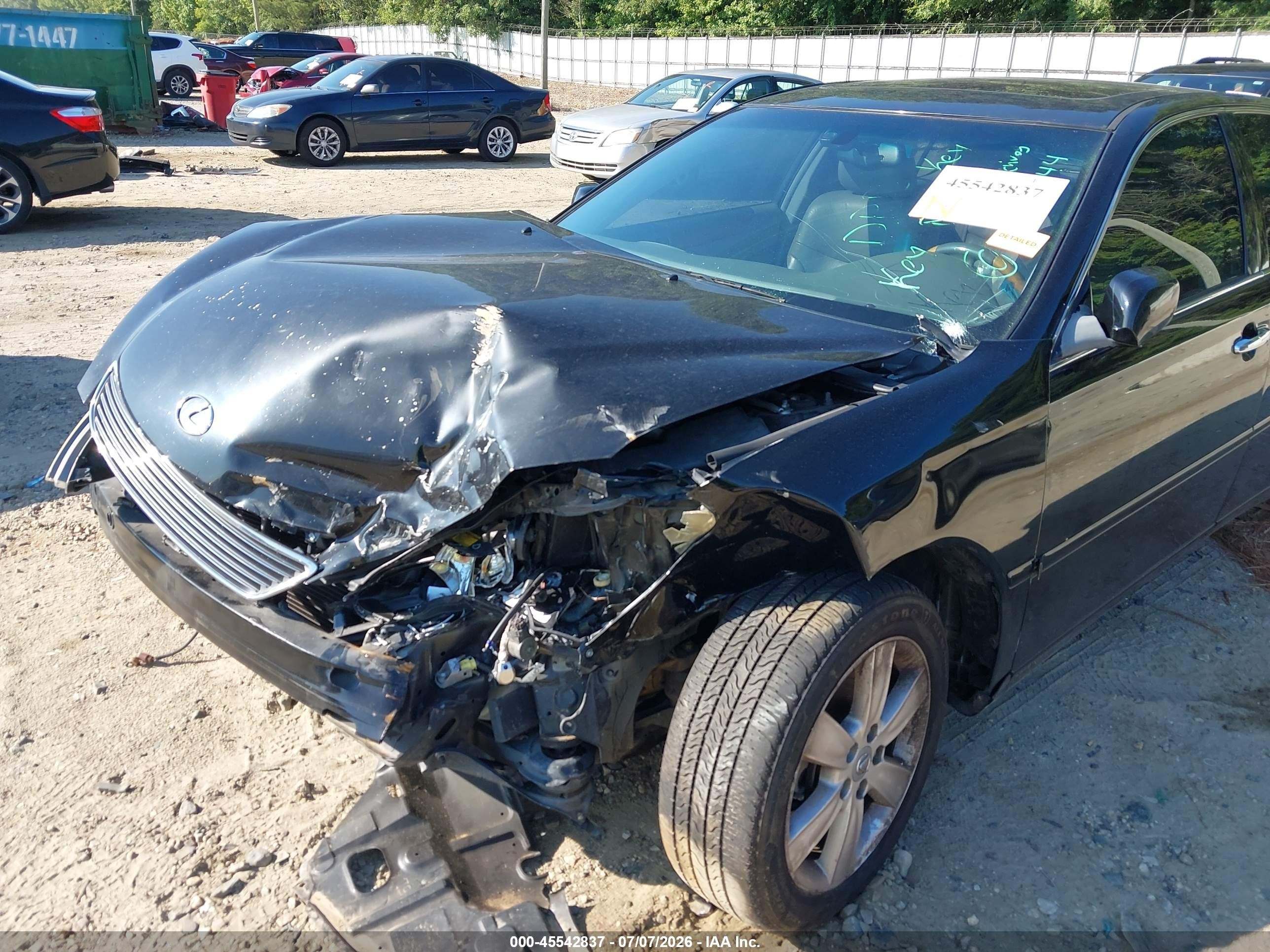 2005 Lexus Es 330   Black vin: JTHBA30G455116444