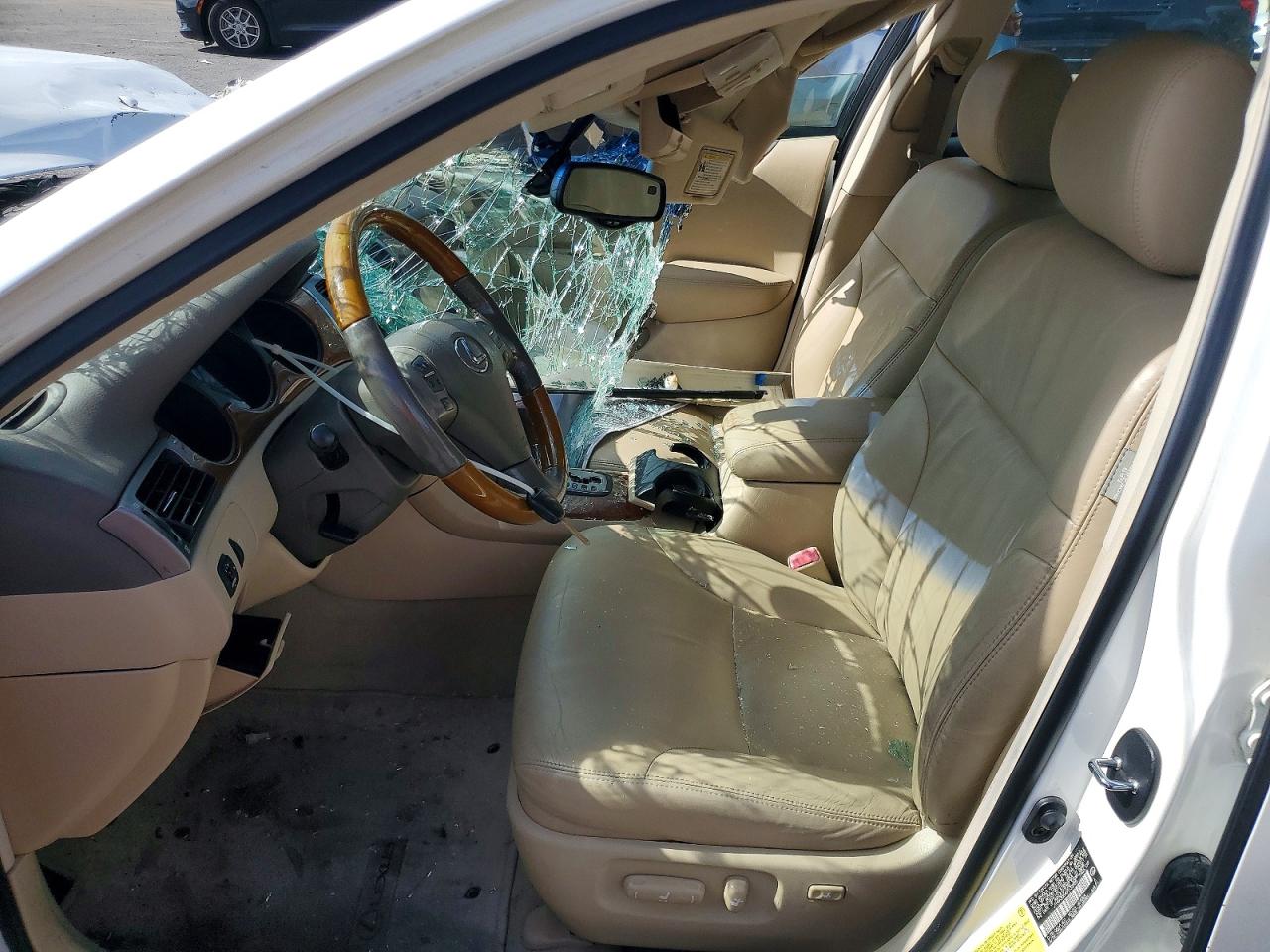 2005 Lexus Es 330 White vin: JTHBA30G455133955