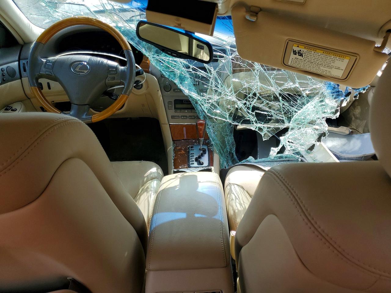 2005 Lexus Es 330 White vin: JTHBA30G455133955