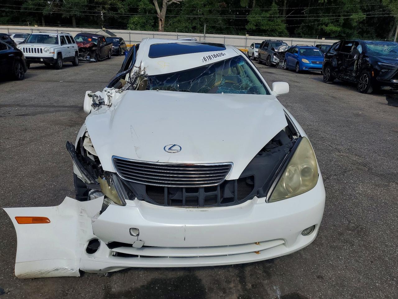 2005 Lexus Es 330 White vin: JTHBA30G455133955