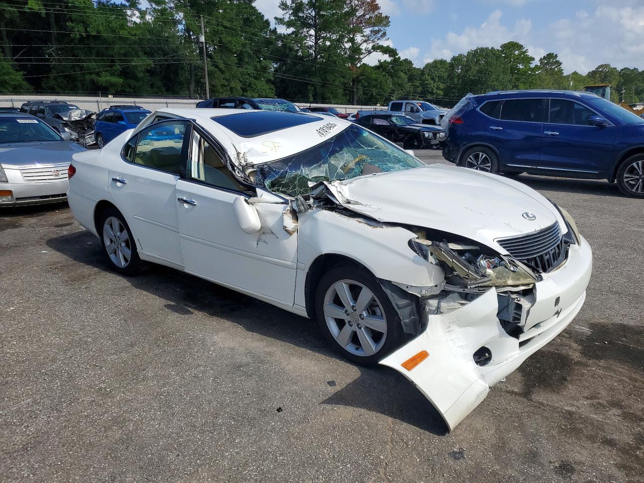 2005 Lexus Es 330 White vin: JTHBA30G455133955