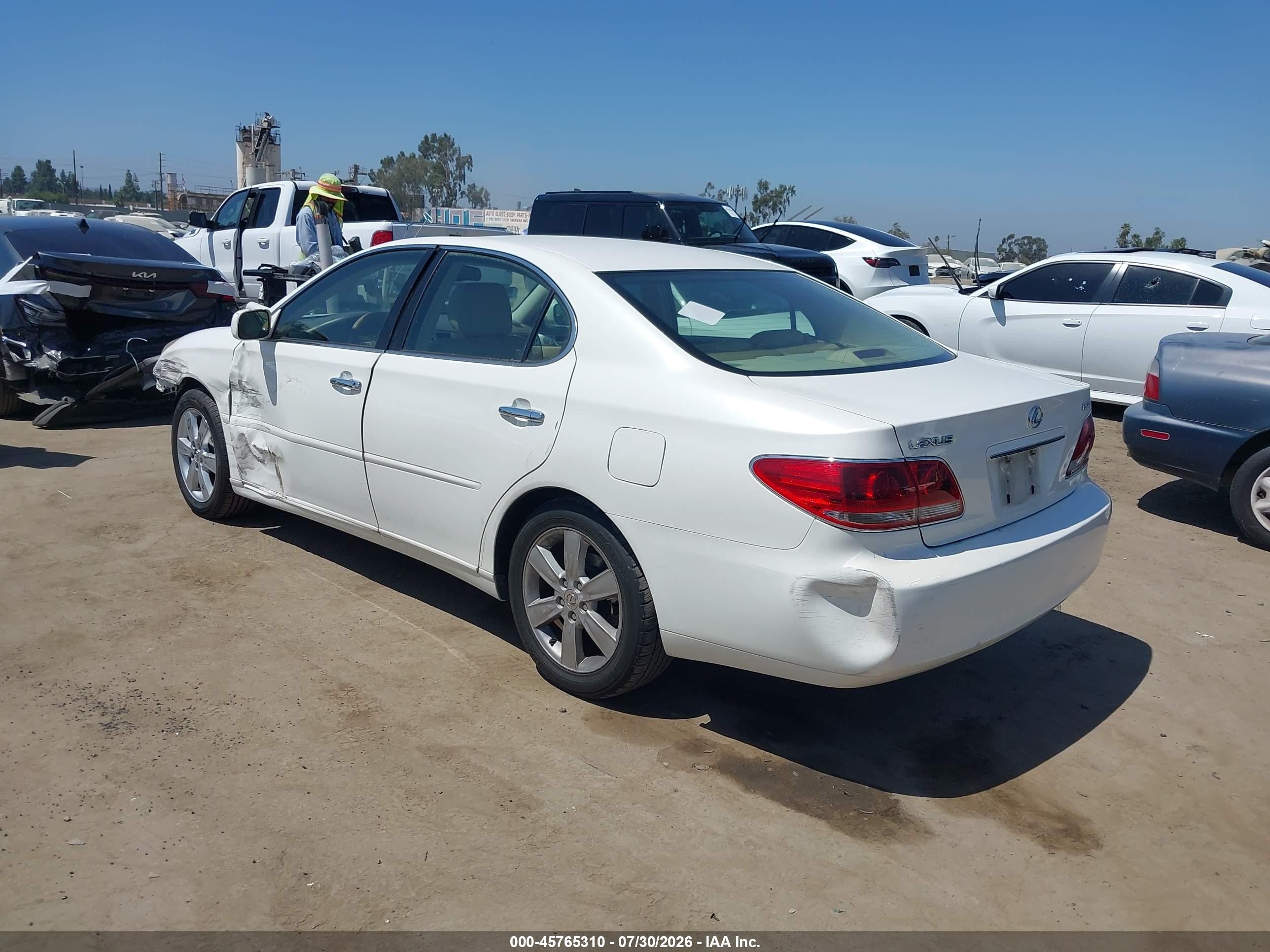 2006 Lexus Es 330   White vin: JTHBA30G465150028