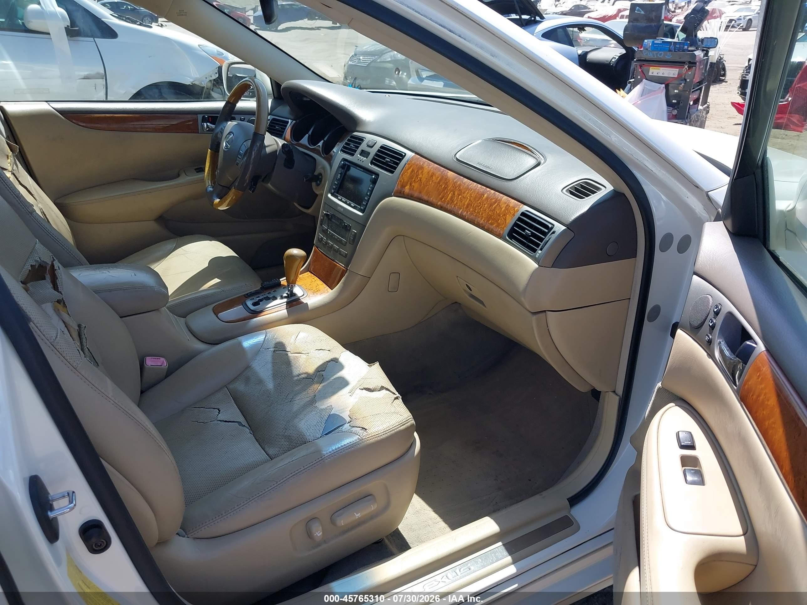 2006 Lexus Es 330   White vin: JTHBA30G465150028