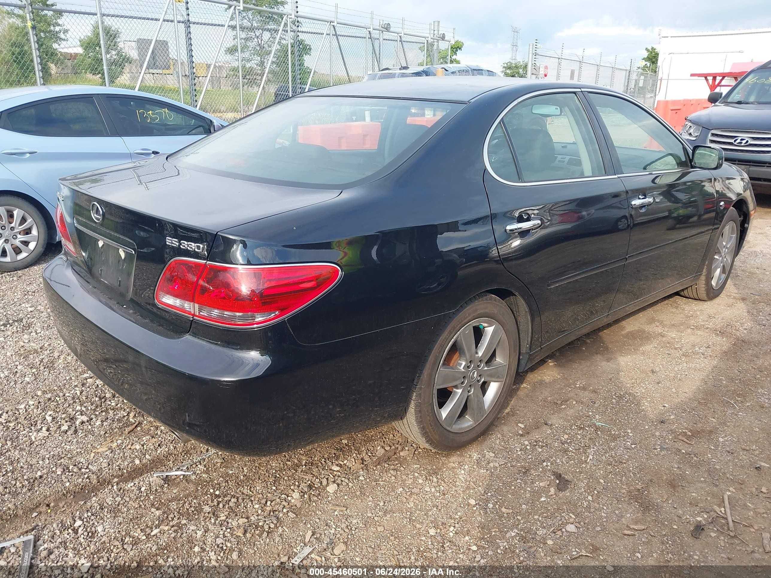 2006 Lexus Es 330   Black vin: JTHBA30G465153964