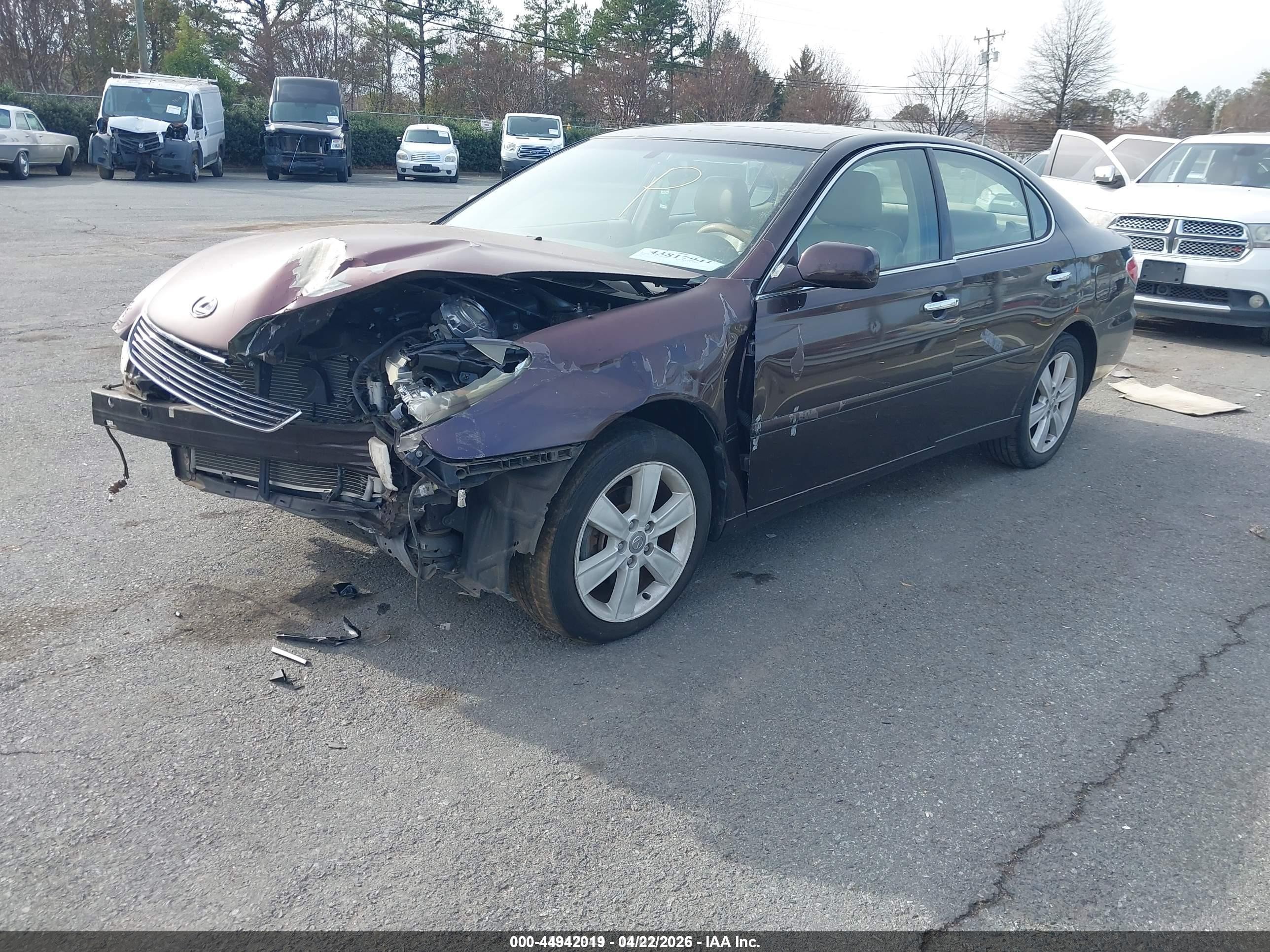2006 Lexus Es 330   Бордовый vin: JTHBA30G465159554