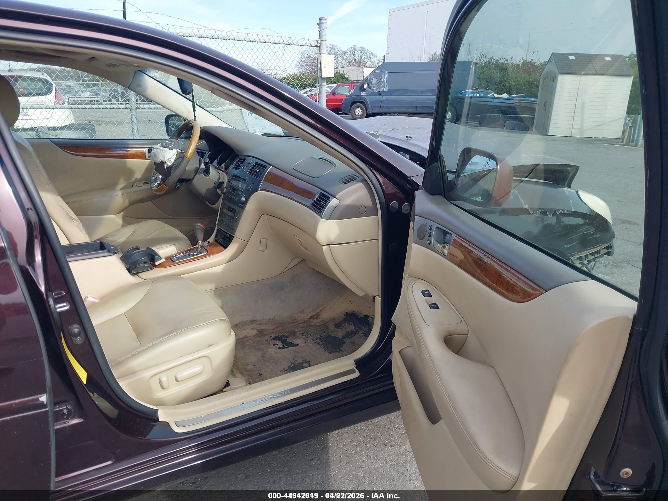 2006 Lexus Es 330   Бордовый vin: JTHBA30G465159554