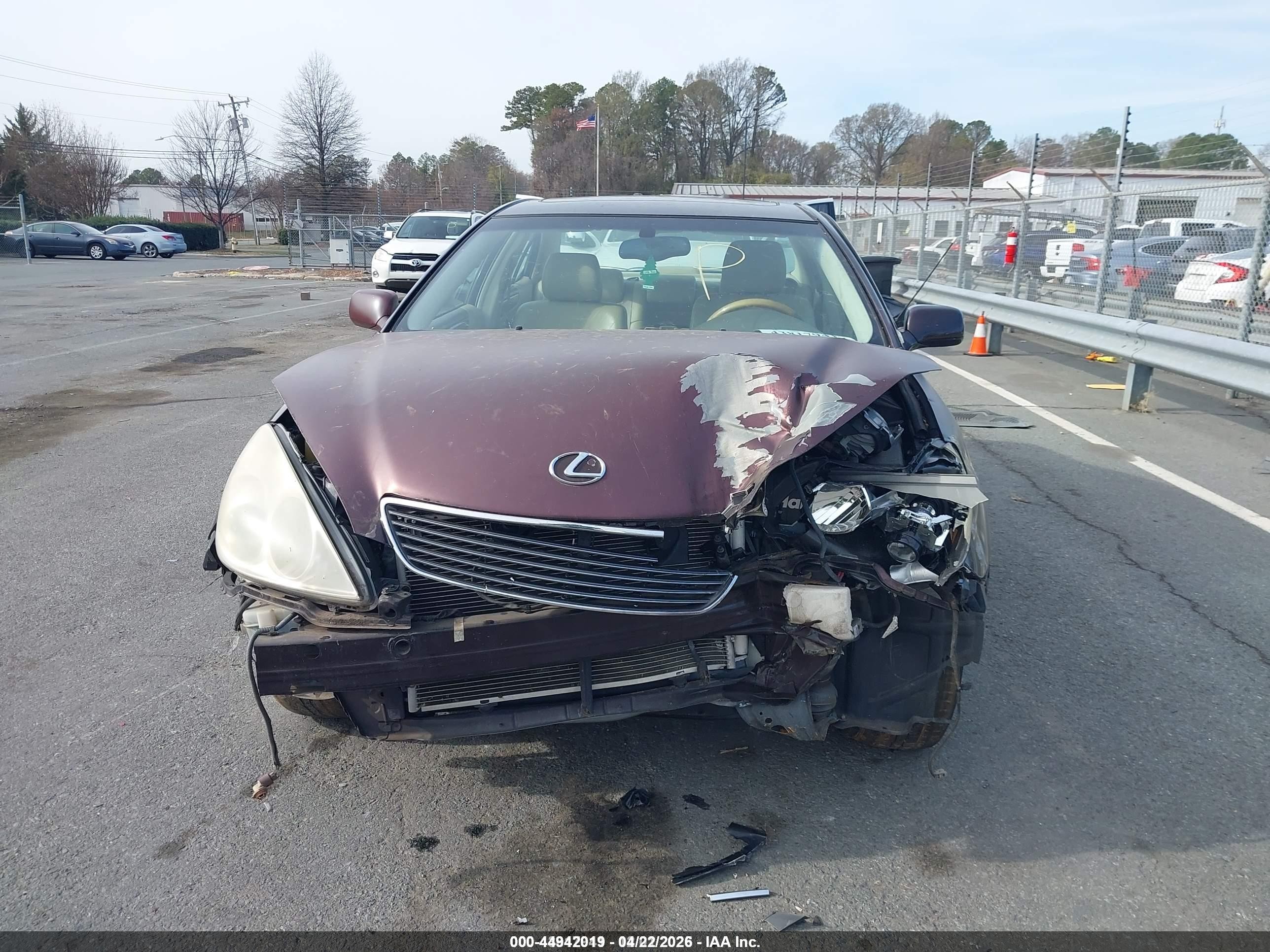 2006 Lexus Es 330   Бордовый vin: JTHBA30G465159554