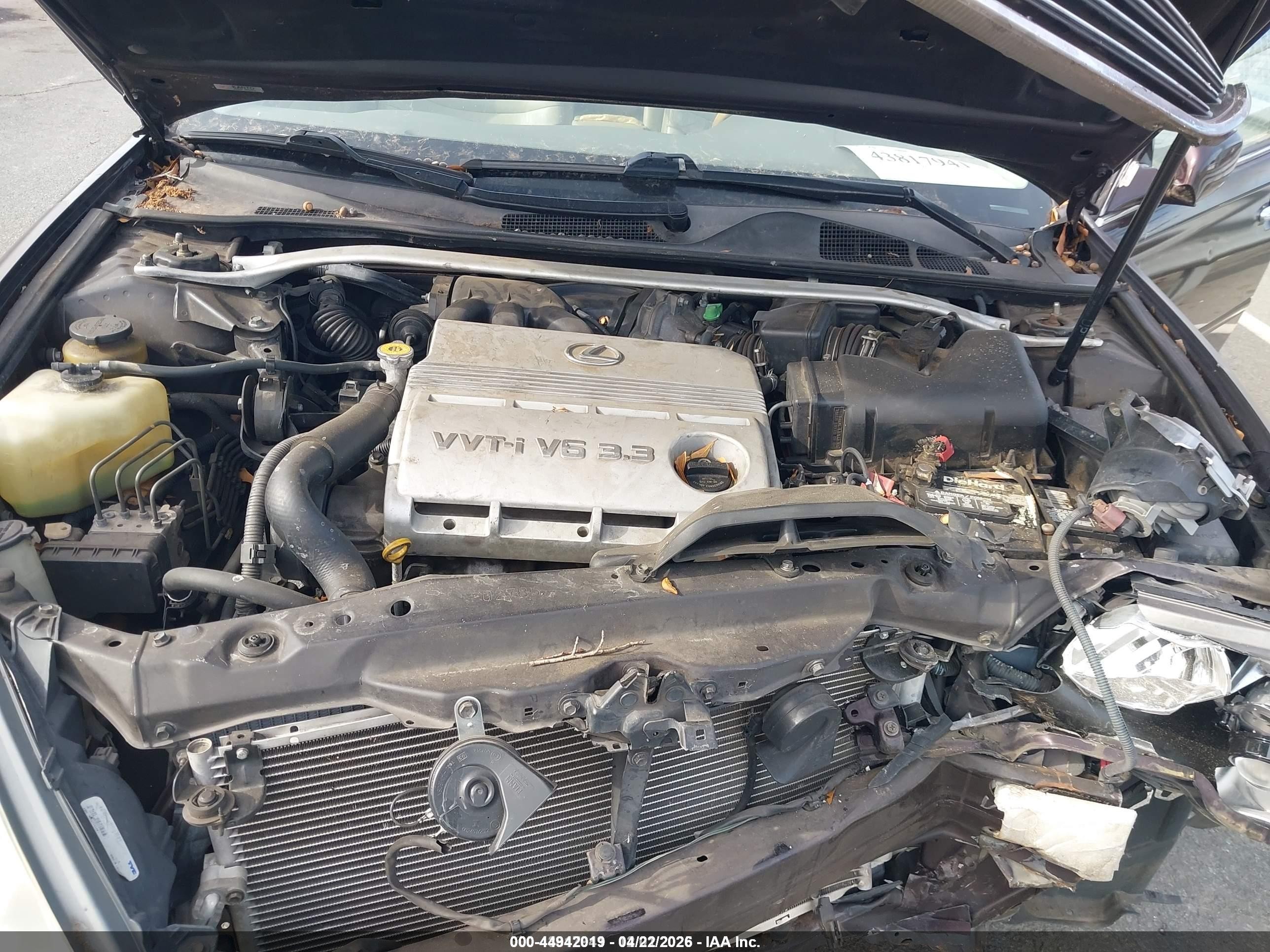 2006 Lexus Es 330   Бордовый vin: JTHBA30G465159554