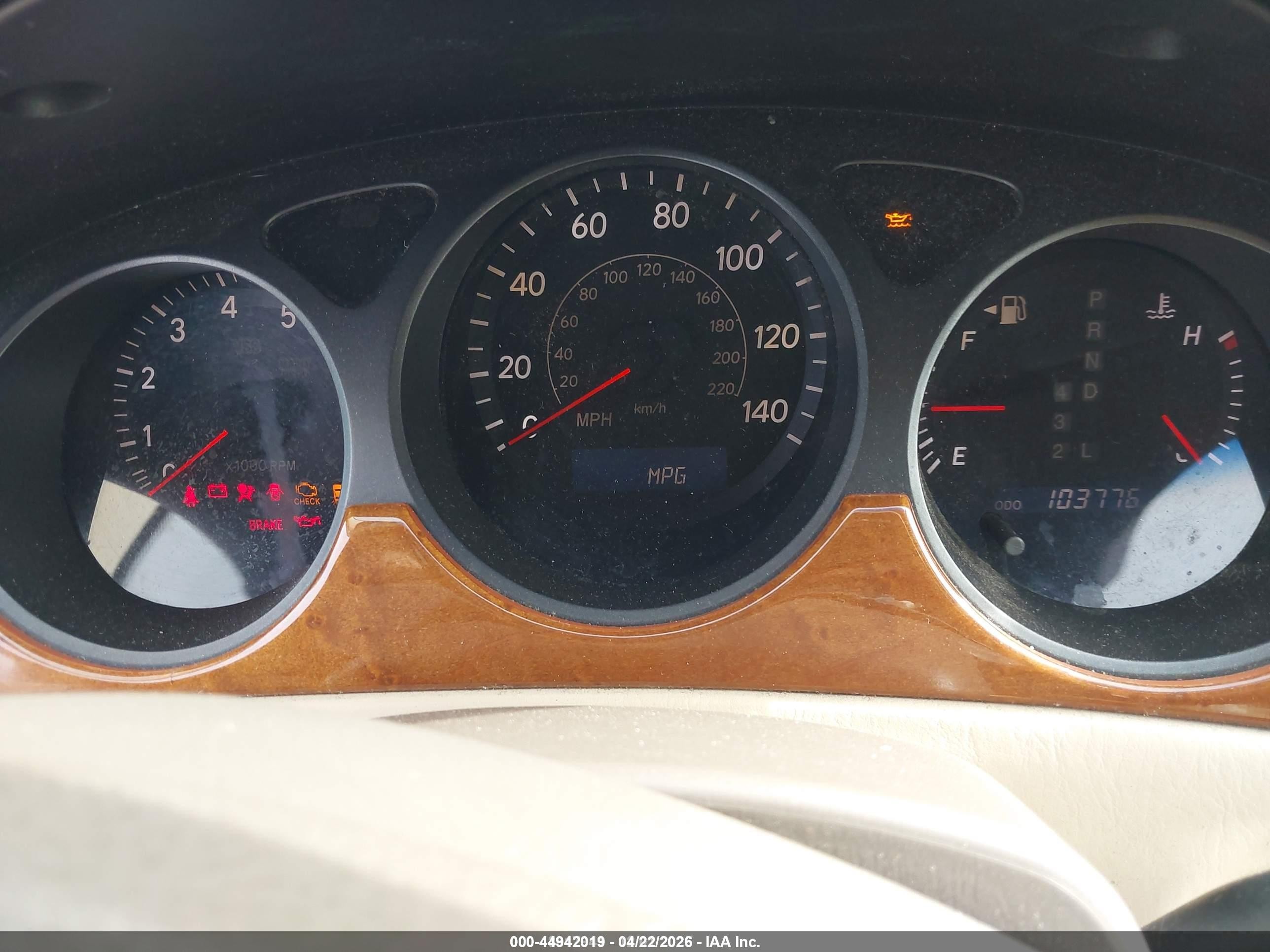 2006 Lexus Es 330   Бордовый vin: JTHBA30G465159554