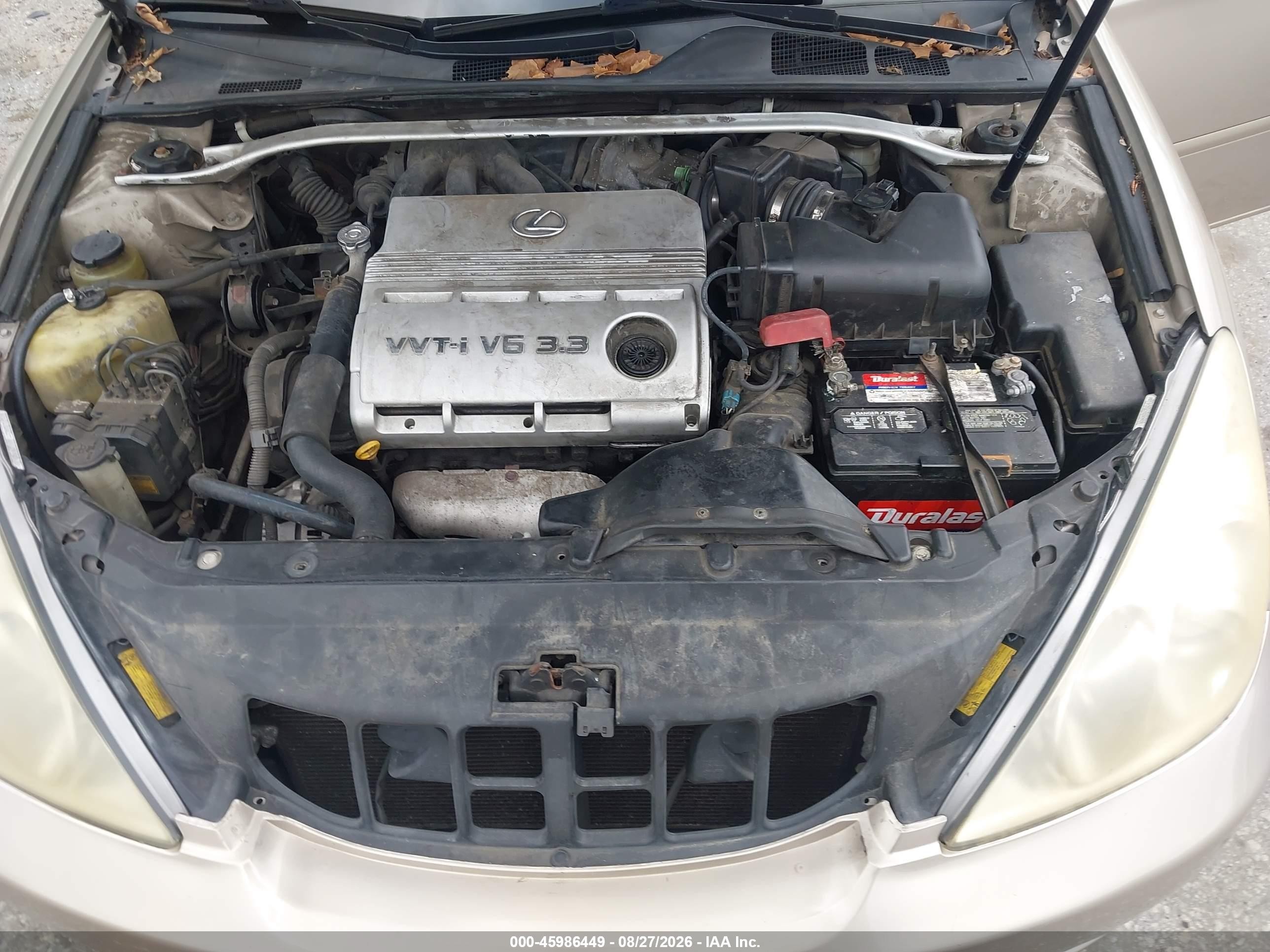 2006 Lexus Es 330 Золотой vin: JTHBA30G465168707