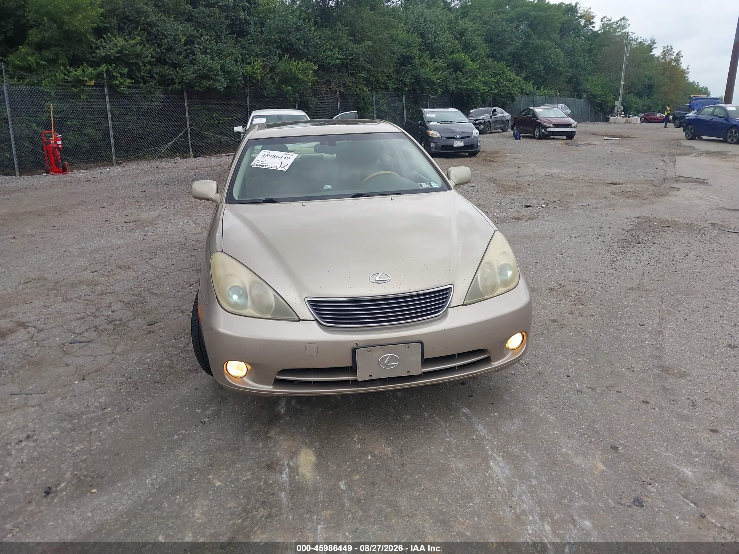 2006 Lexus Es 330 Золотой vin: JTHBA30G465168707