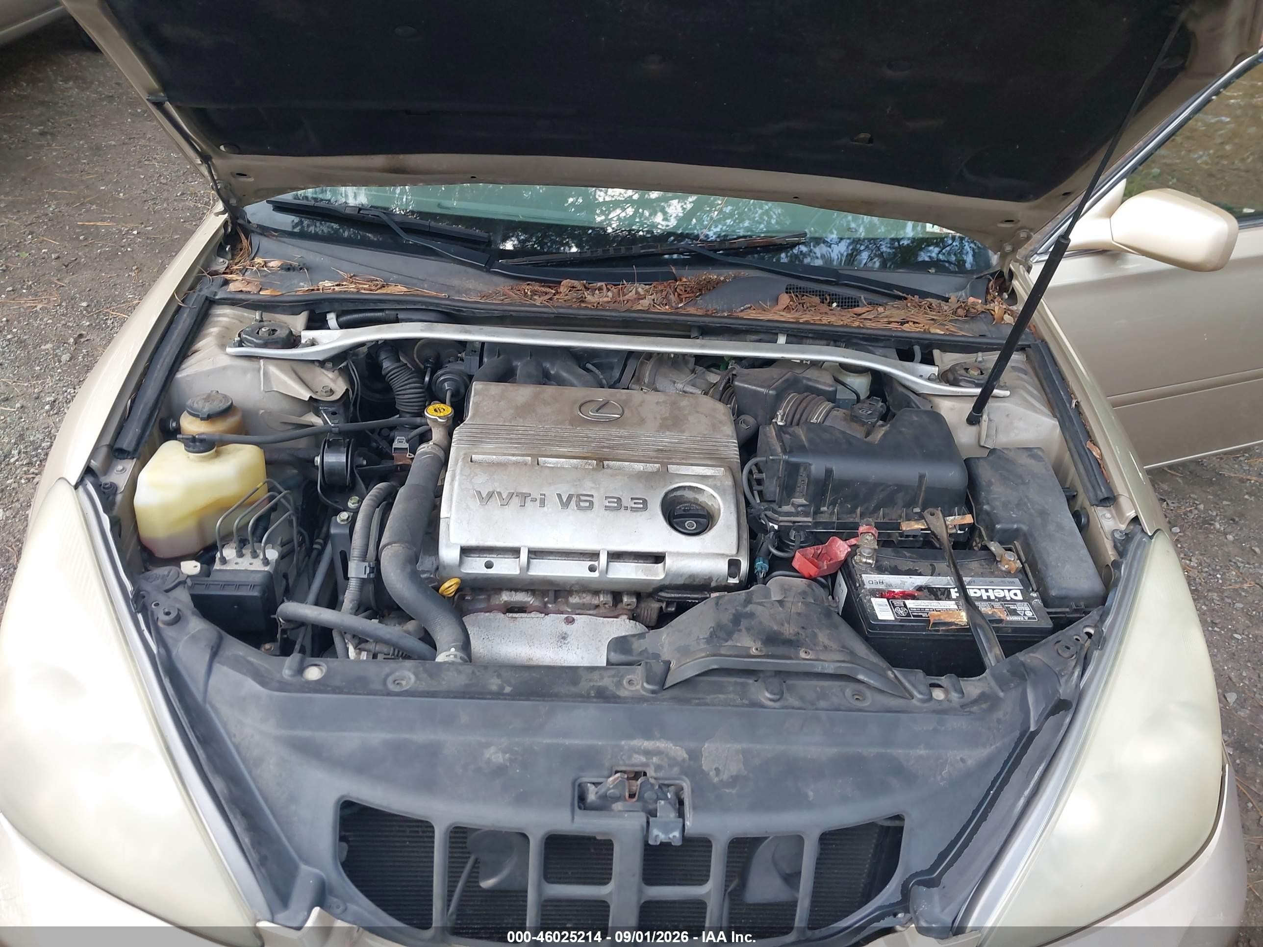 2004 Lexus Es 330 Gold vin: JTHBA30G540013884