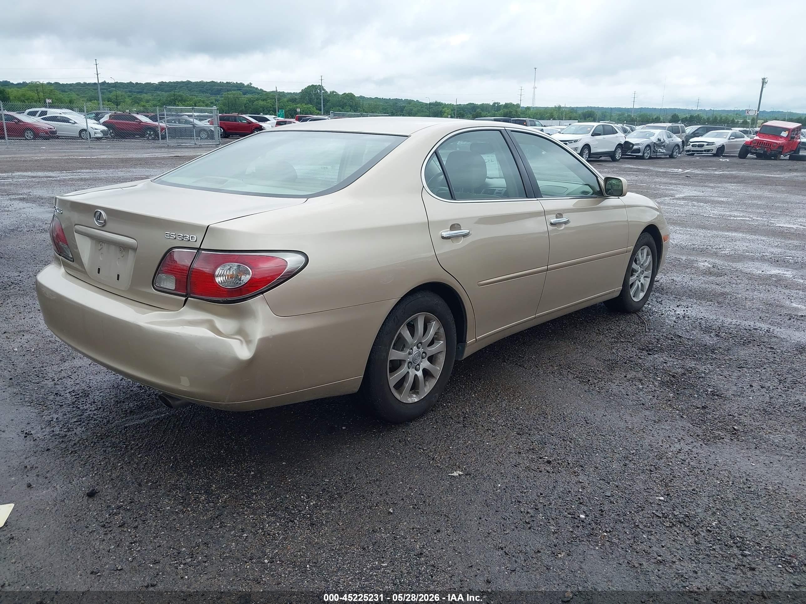 2004 Lexus Es 330 Cream vin: JTHBA30G545038495