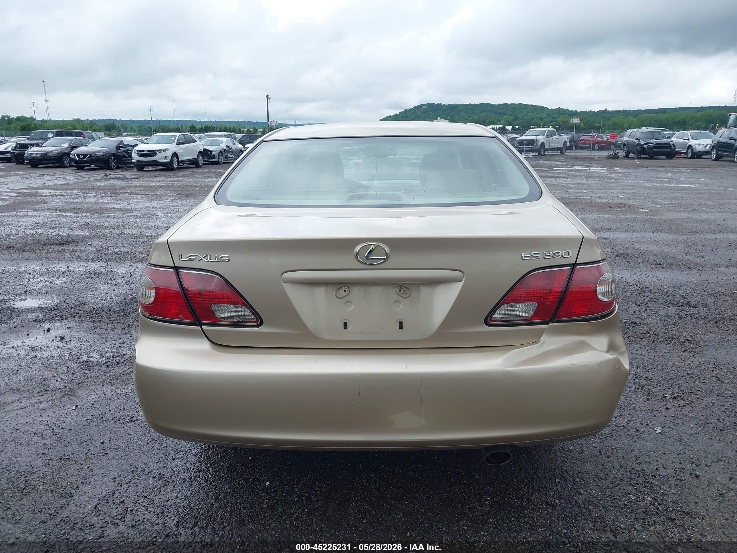 2004 Lexus Es 330 Cream vin: JTHBA30G545038495