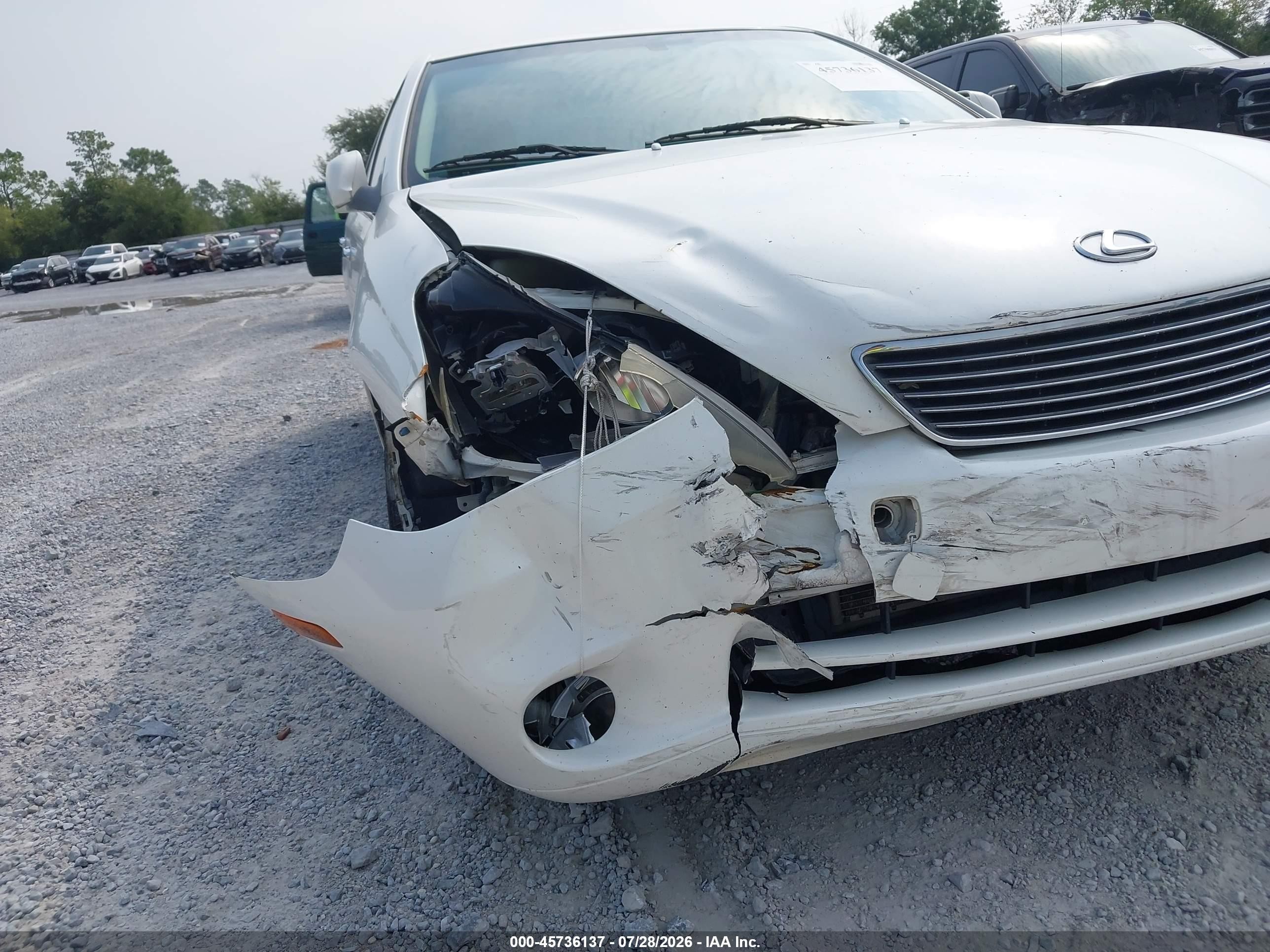 2005 Lexus Es 330   White vin: JTHBA30G555061454