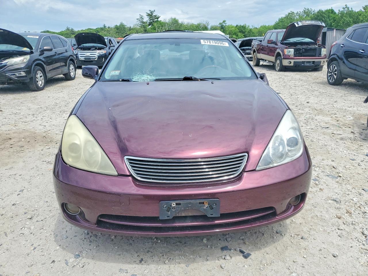 2005 Lexus Es 330 Burgundy vin: JTHBA30G555098973
