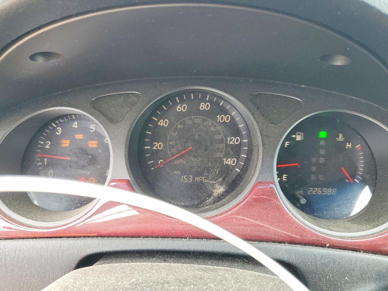 2005 Lexus Es 330 Burgundy vin: JTHBA30G555098973
