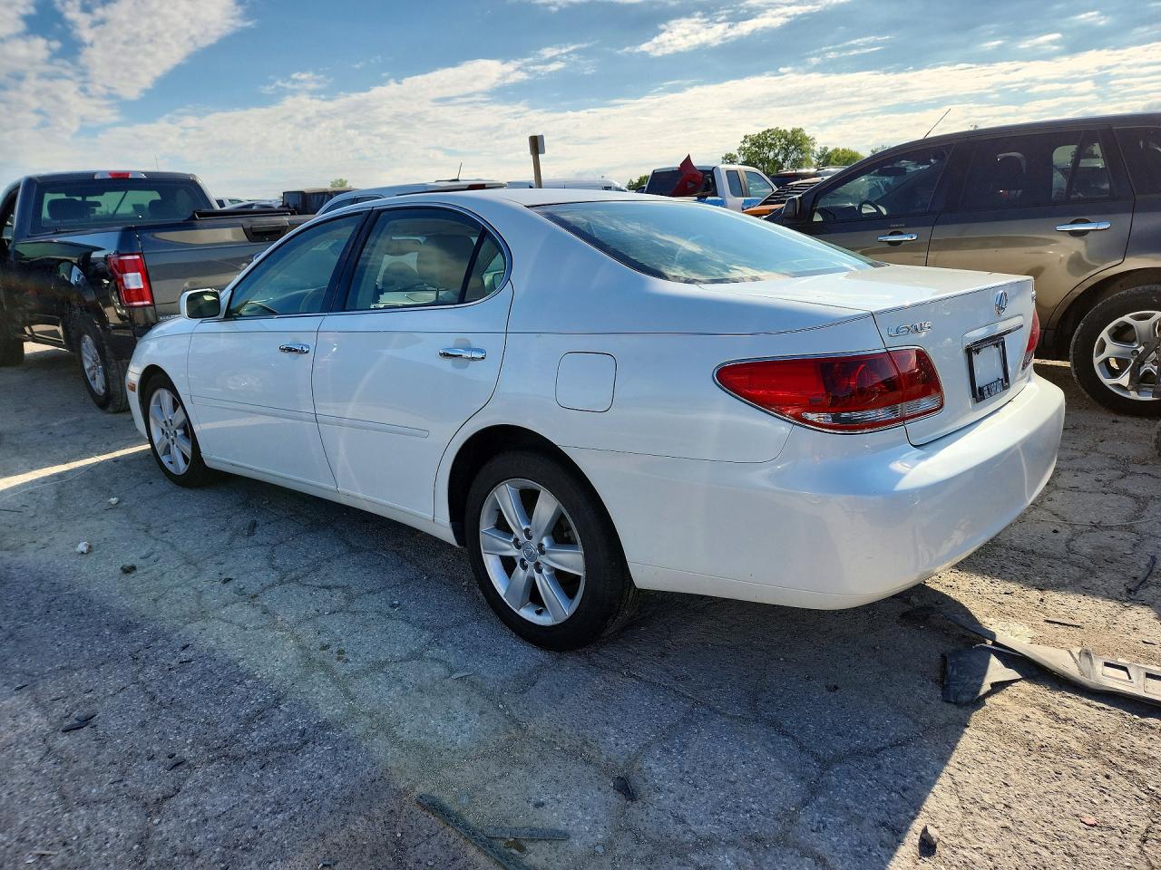 2005 Lexus Es 330 White vin: JTHBA30G555105162