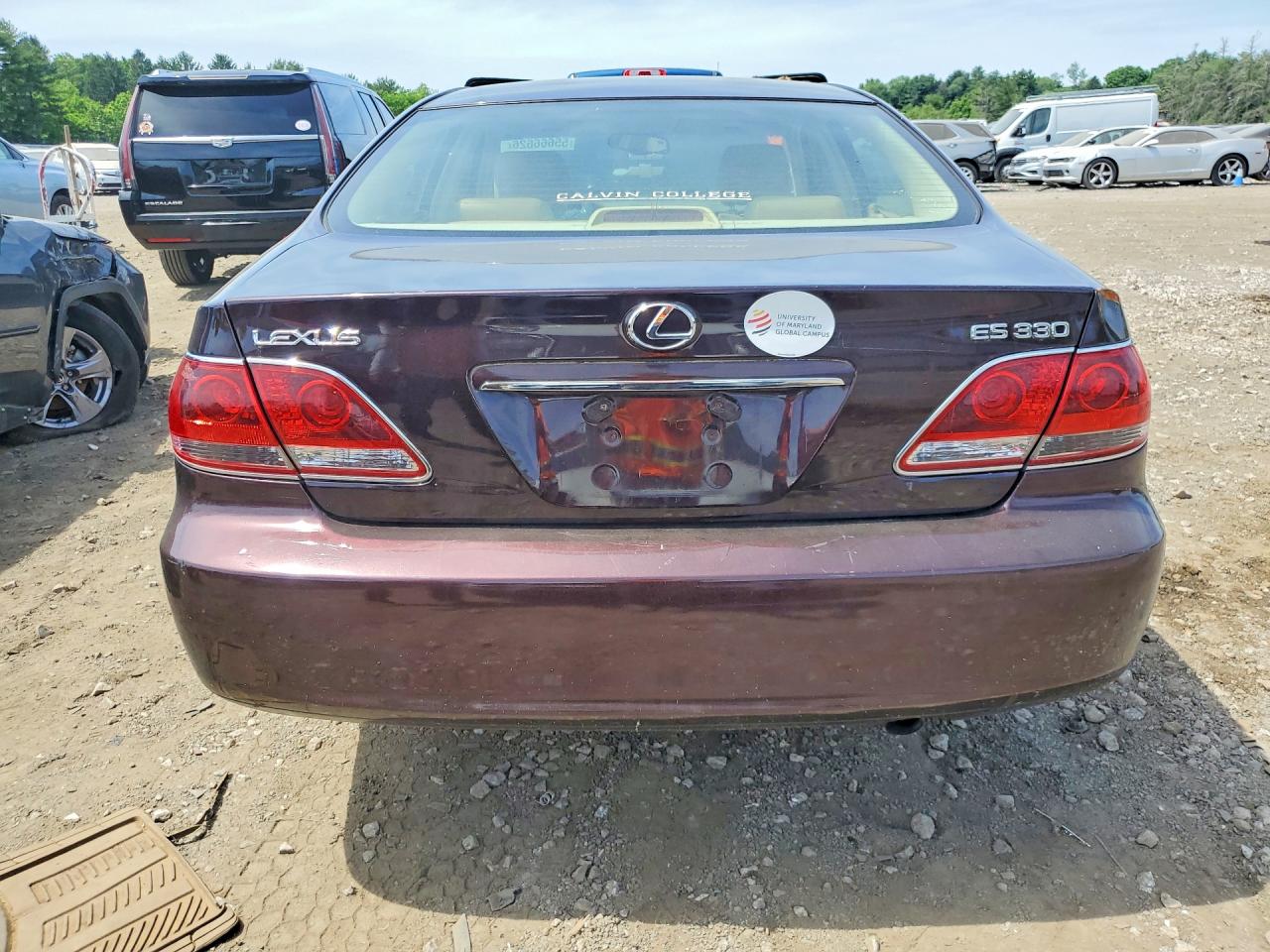 2006 Lexus Es 330 Burgundy vin: JTHBA30G565153696