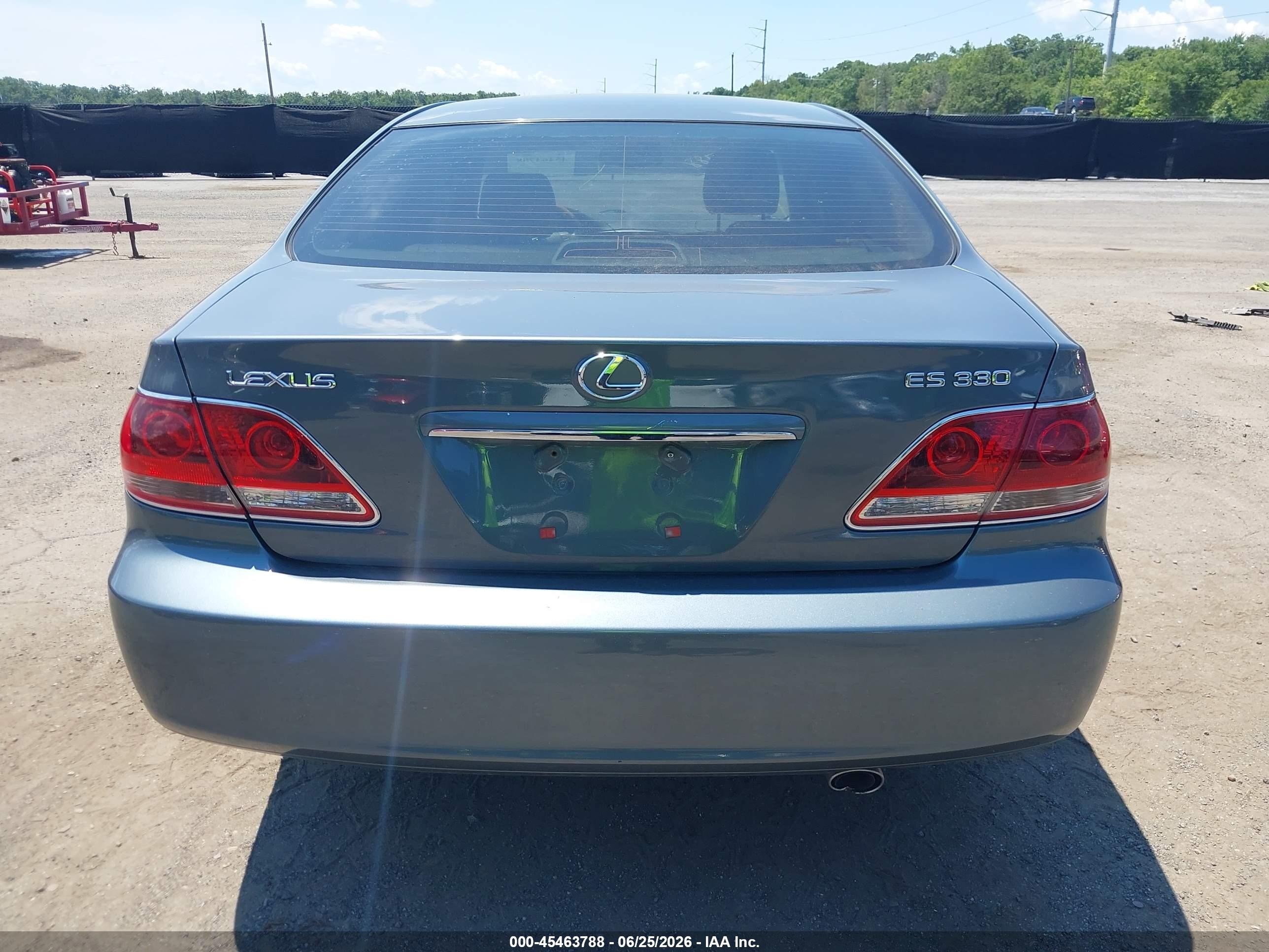 2006 Lexus Es 330   Blue vin: JTHBA30G565157411