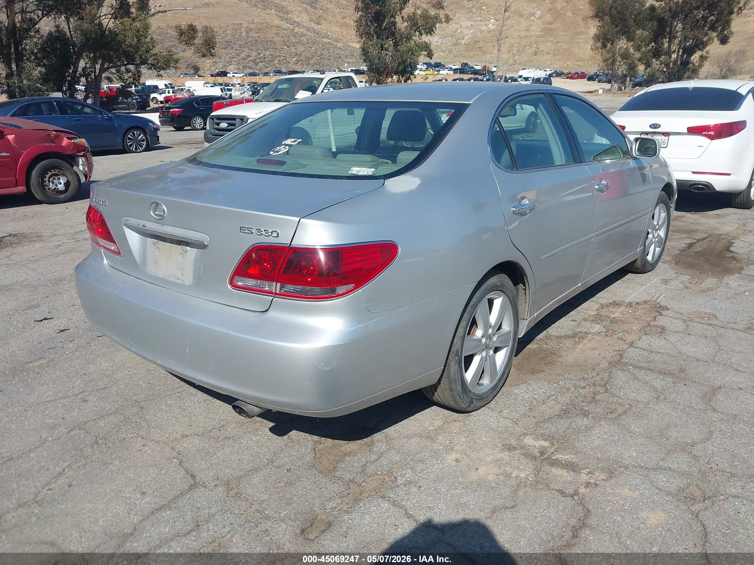 2006 Lexus Es 330   Silver vin: JTHBA30G565157697