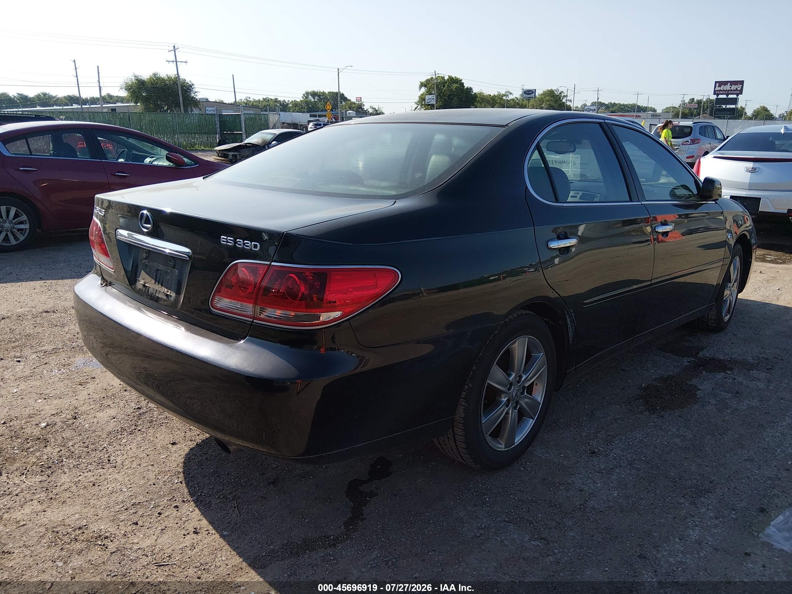 2006 Lexus Es 330   Black vin: JTHBA30G565165377