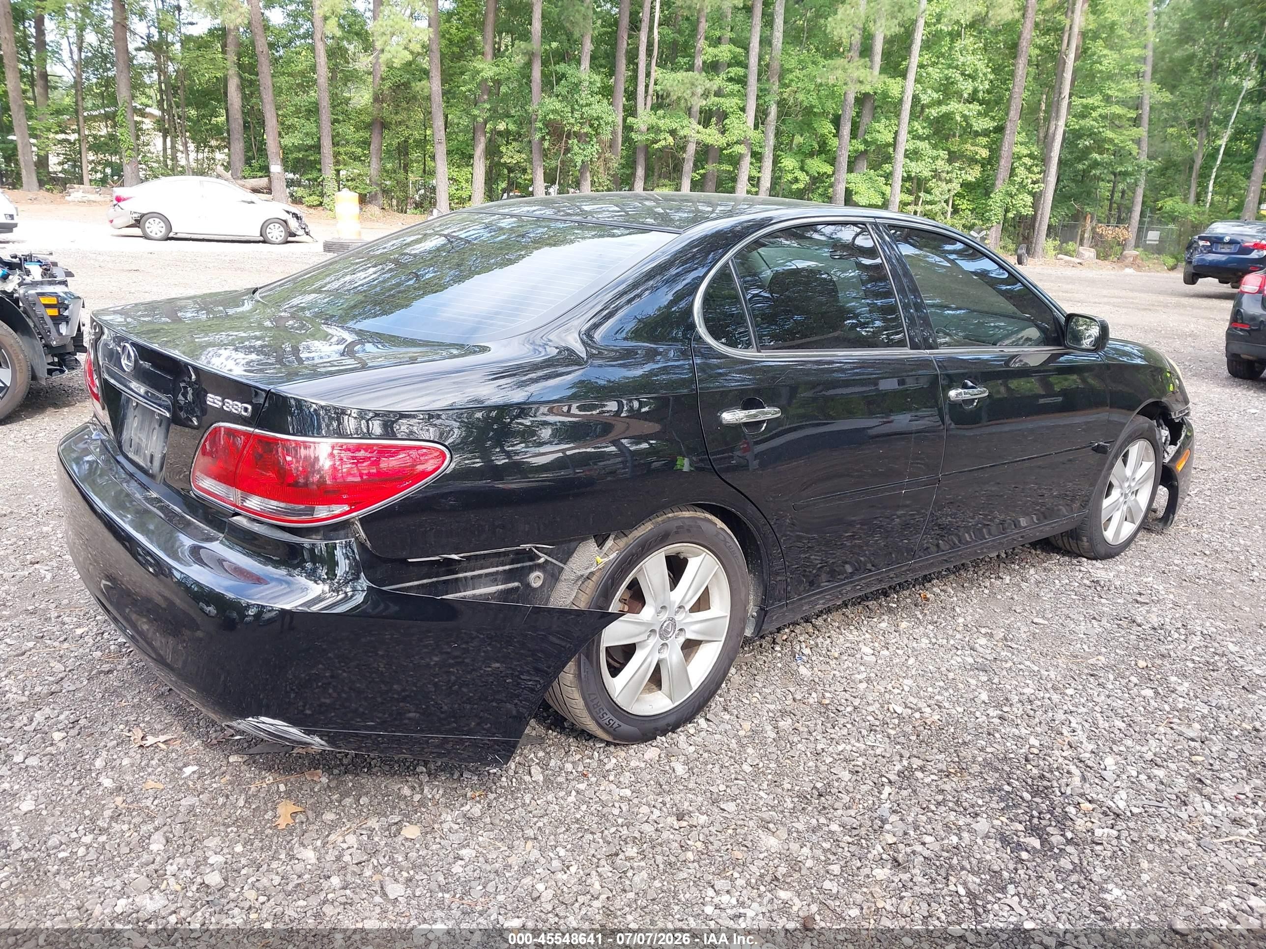 2006 Lexus Es 330   Black vin: JTHBA30G565176136