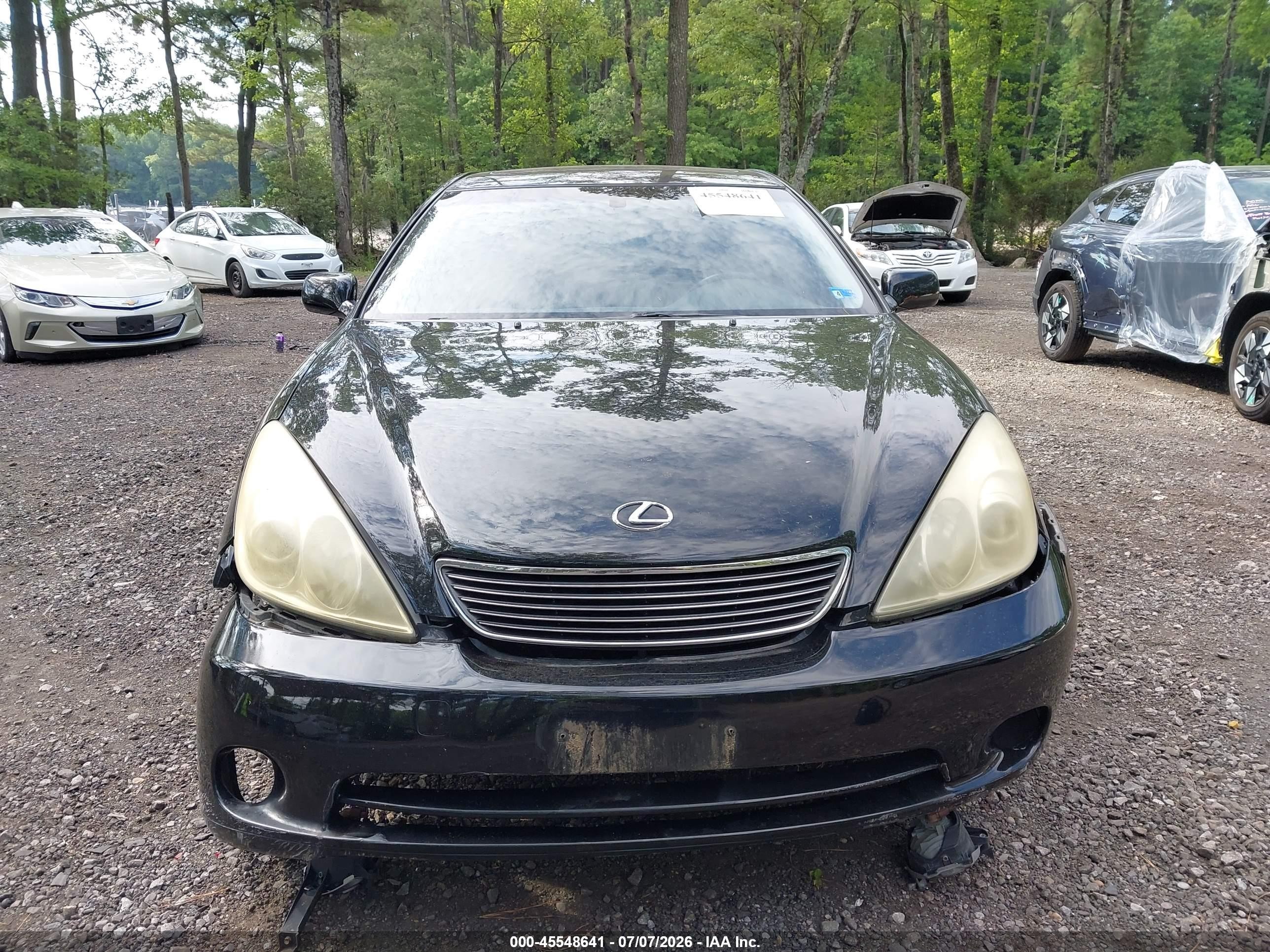 2006 Lexus Es 330   Black vin: JTHBA30G565176136