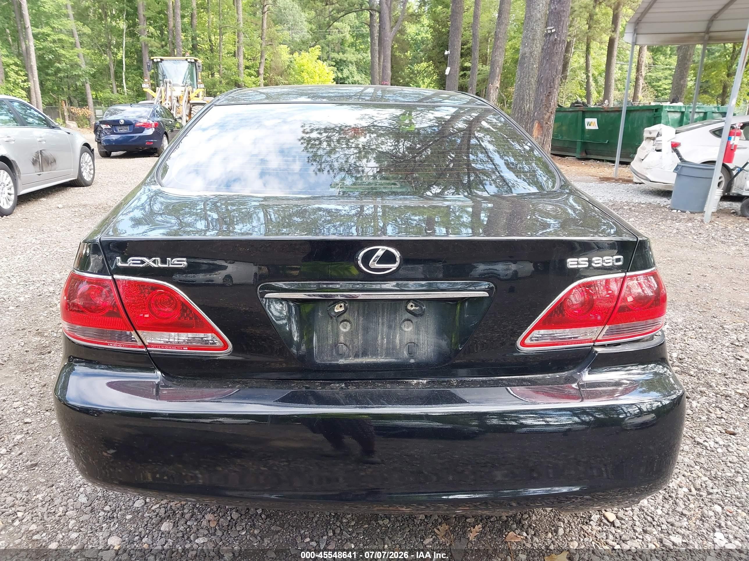 2006 Lexus Es 330   Black vin: JTHBA30G565176136